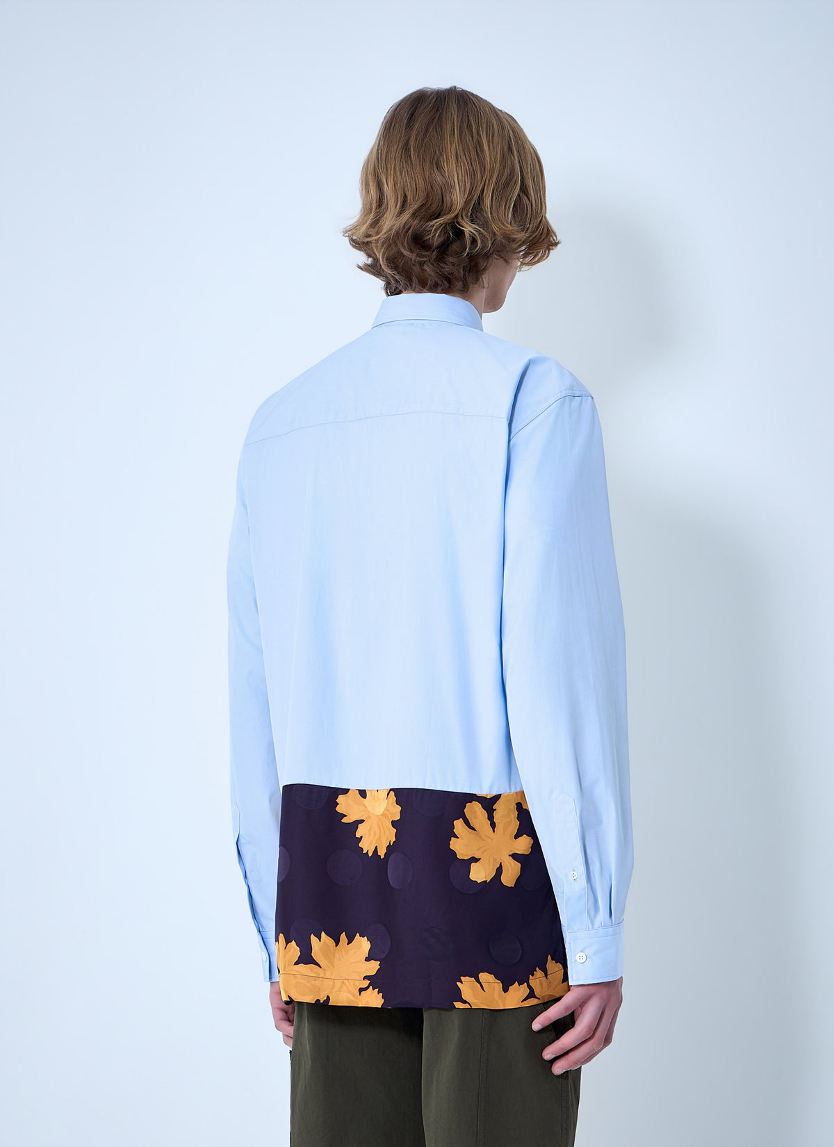 Contrast cotton shirt