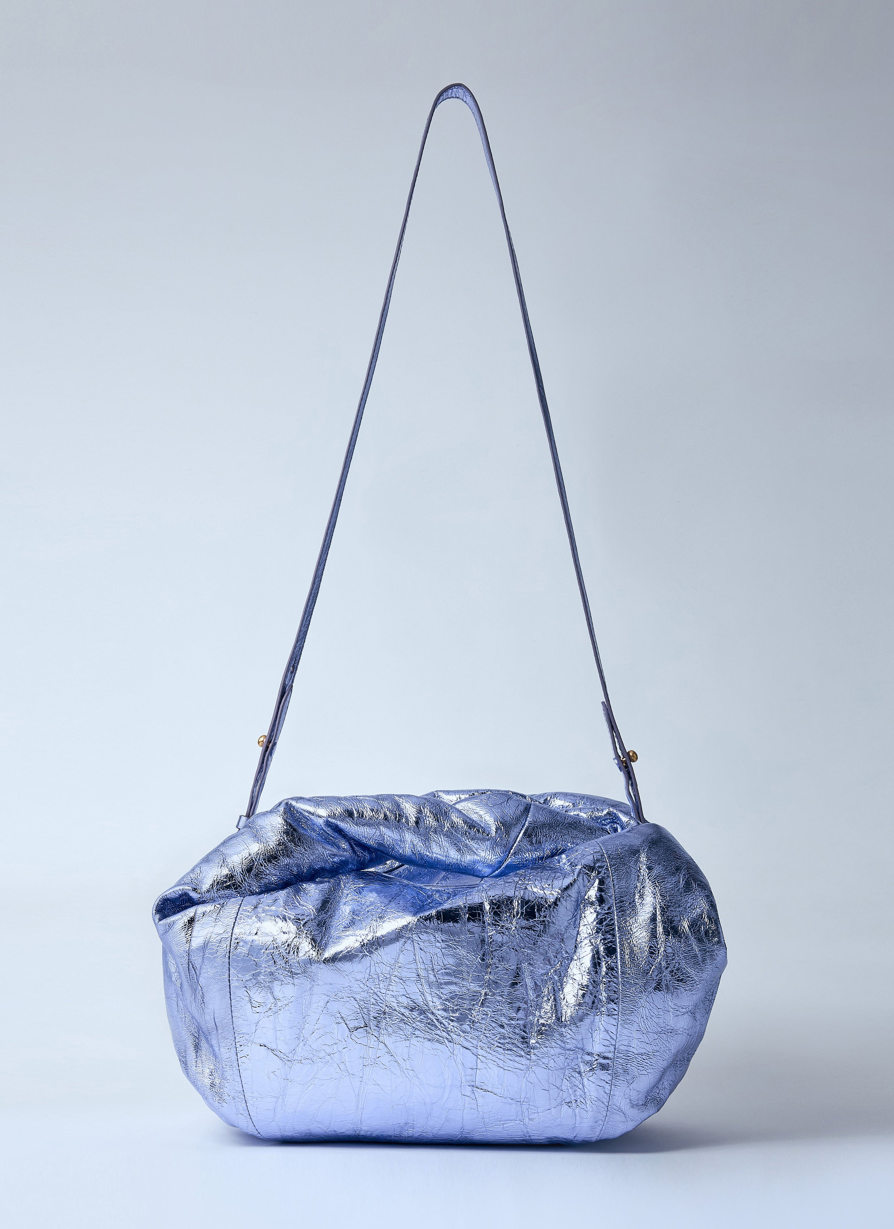 Metalic twist handbag