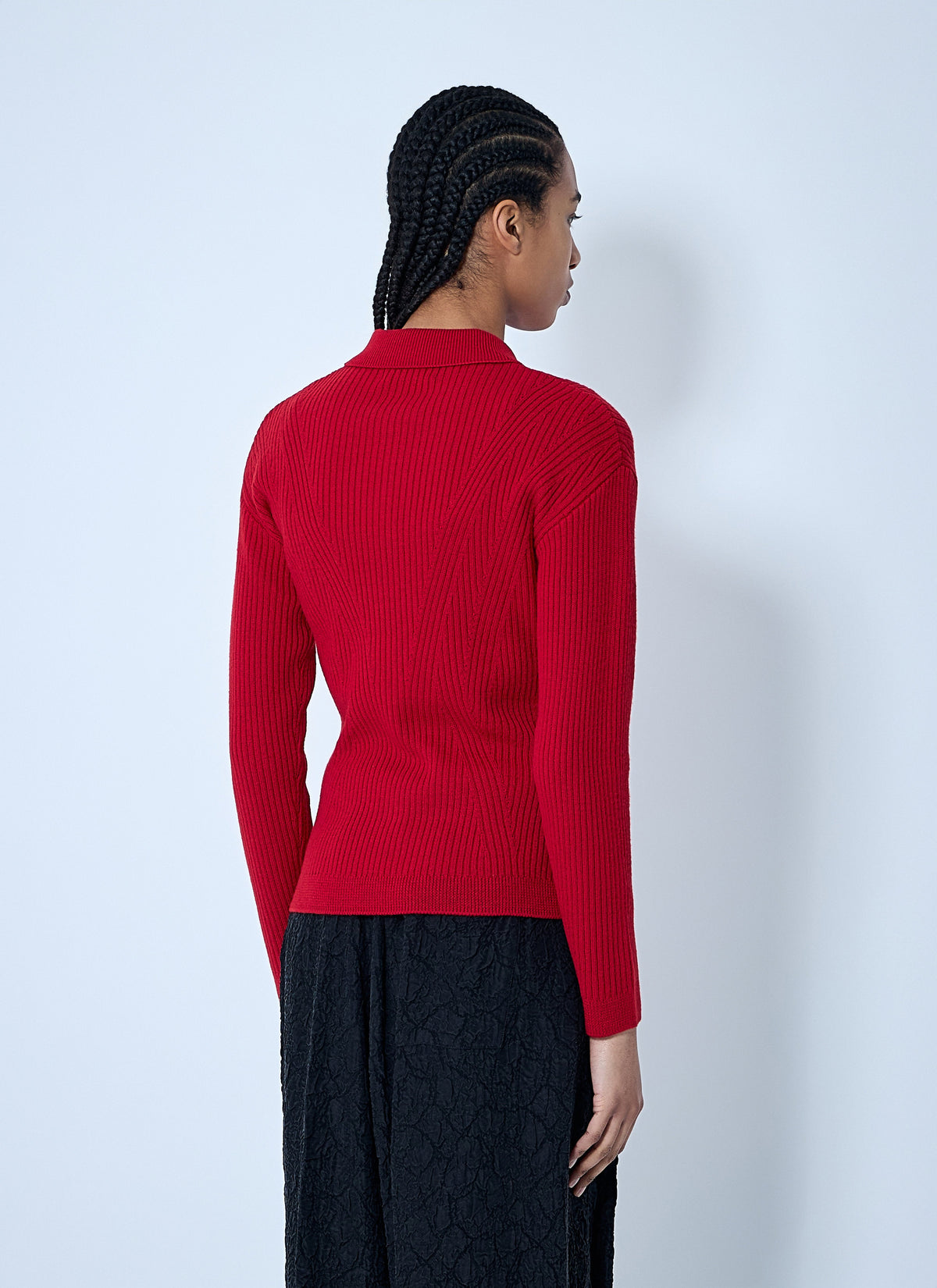 Rib cardigan