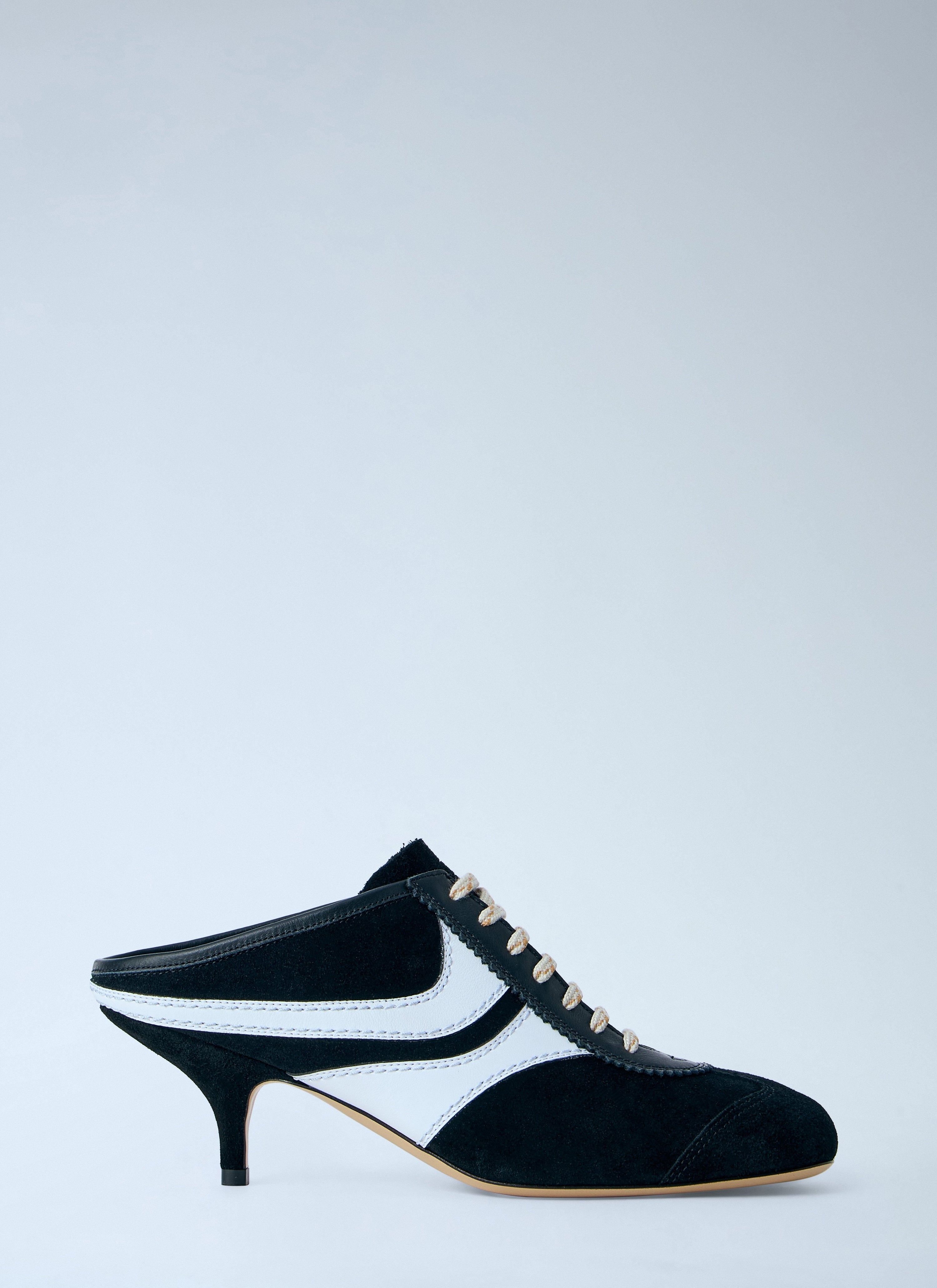 Lace-up mule heels