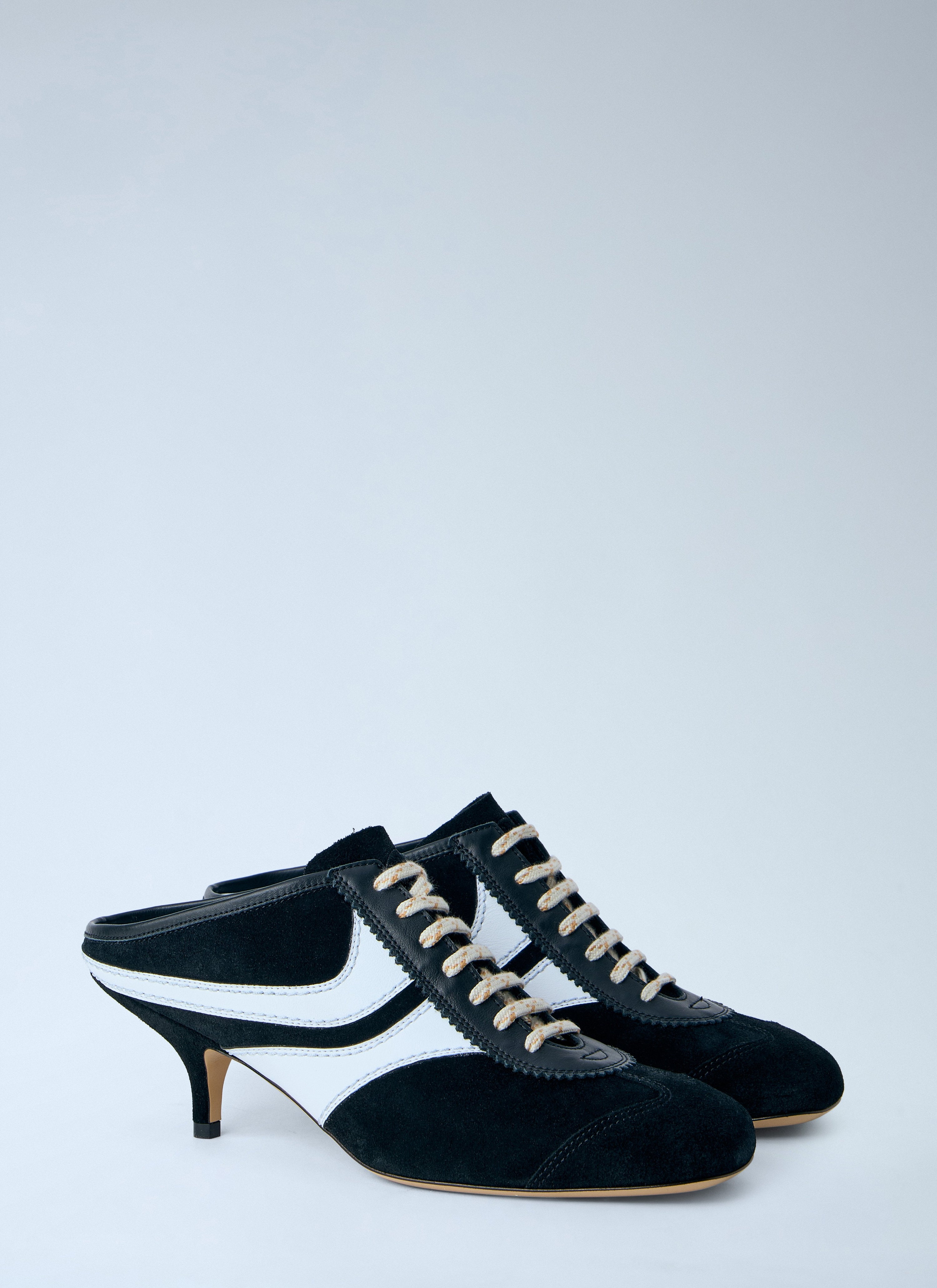 Lace-up mule heels