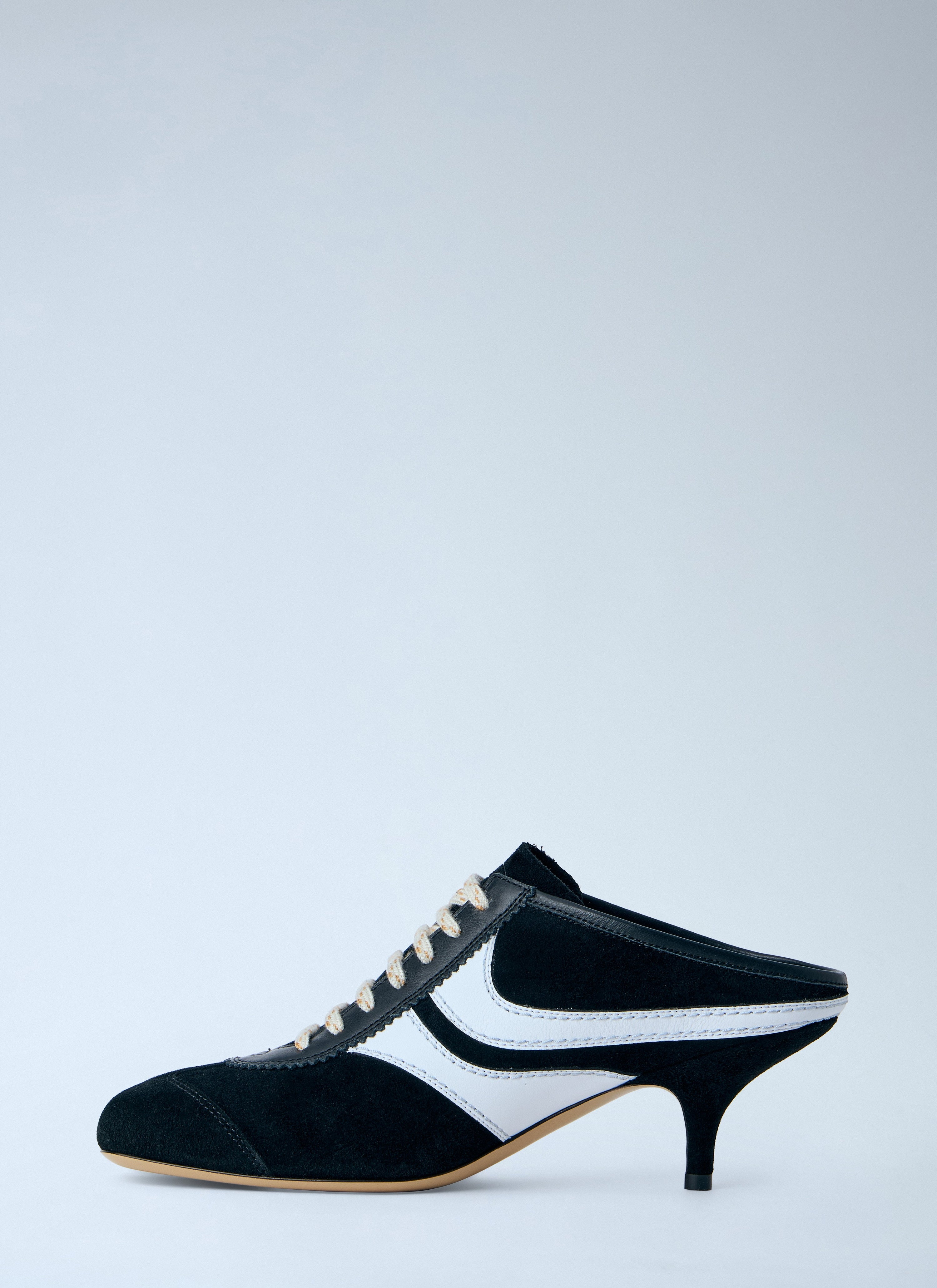 Lace-up mule heels