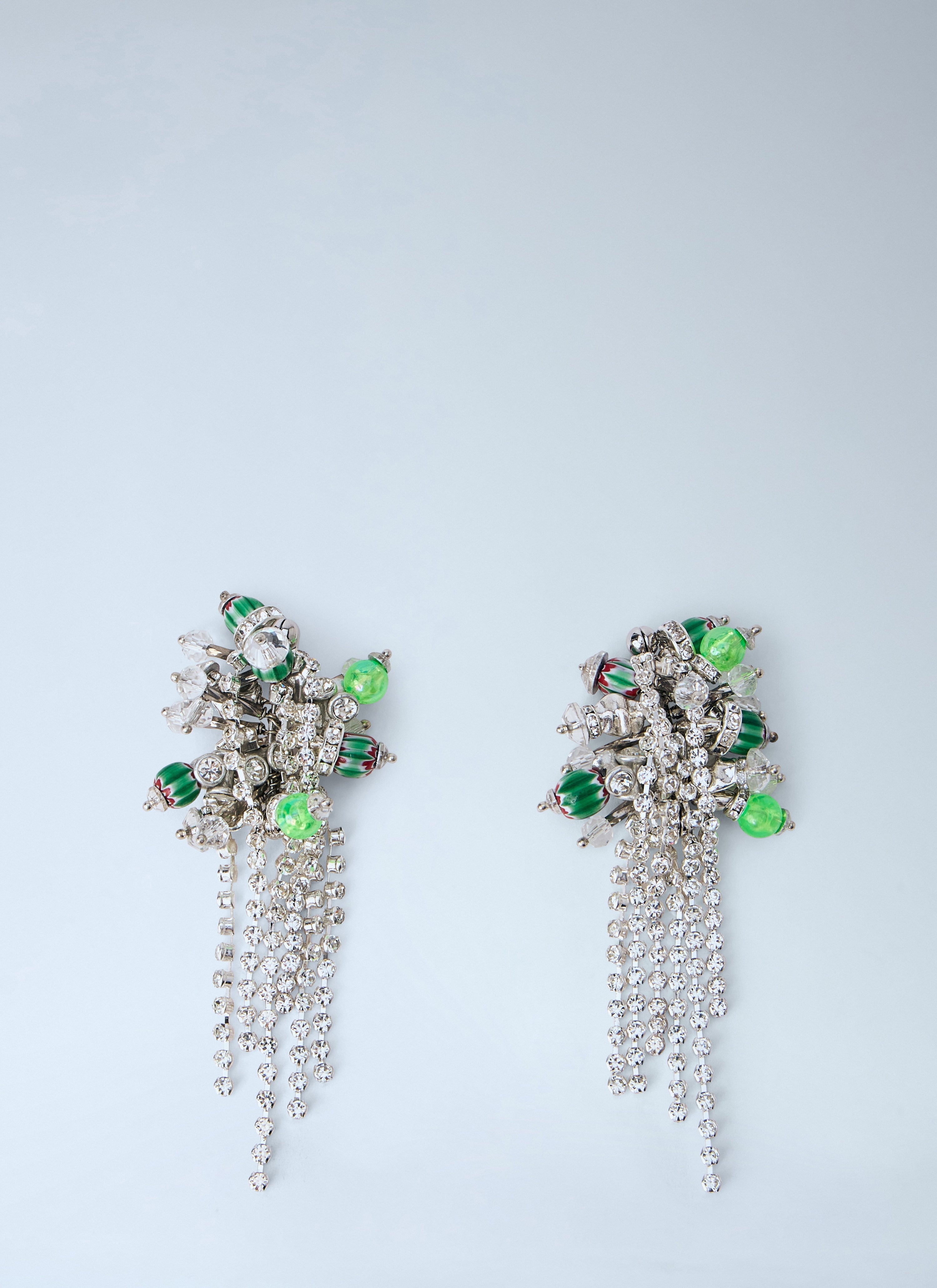 Cluster drop earrings