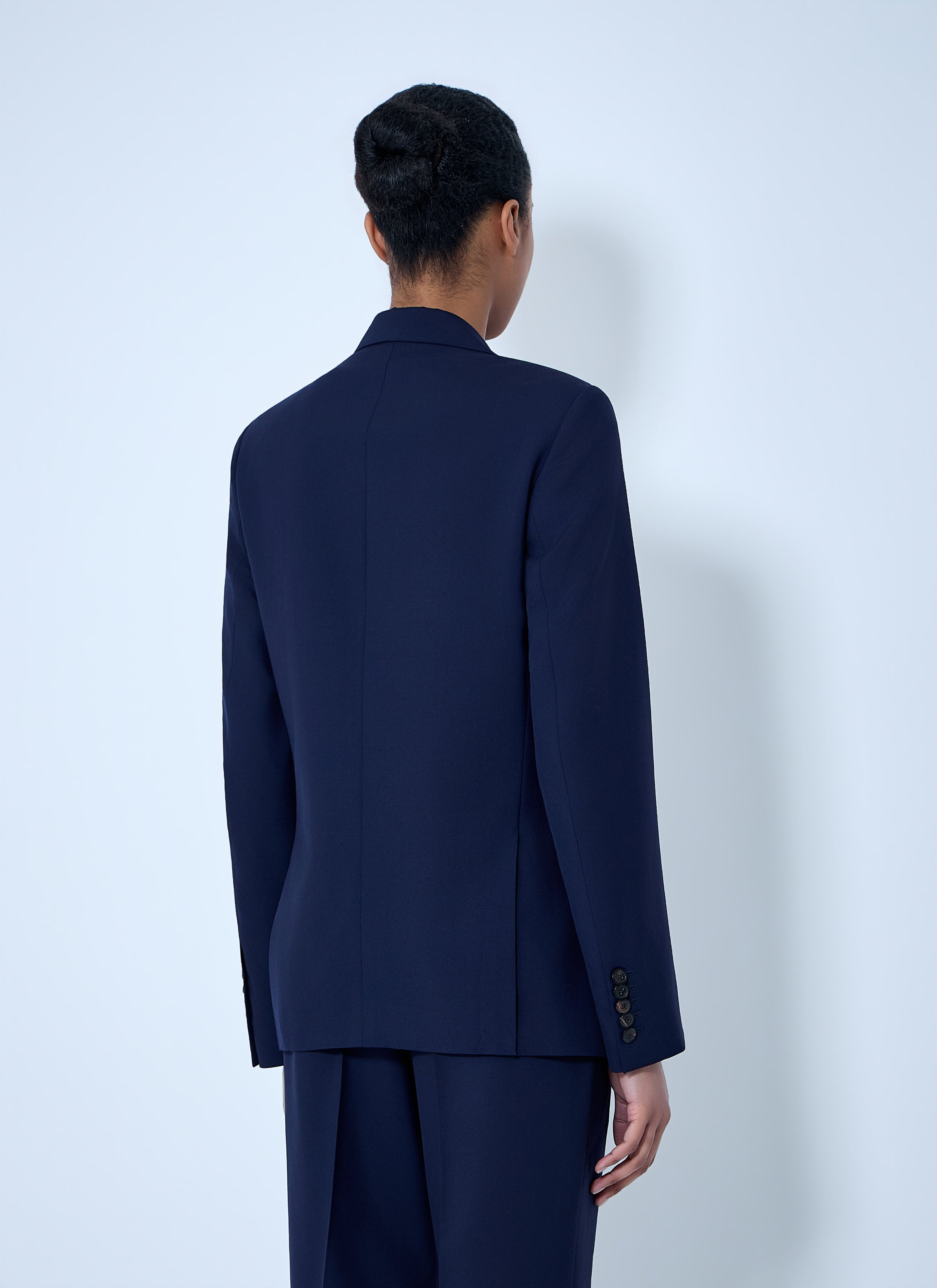 Double-breasted wool blazer