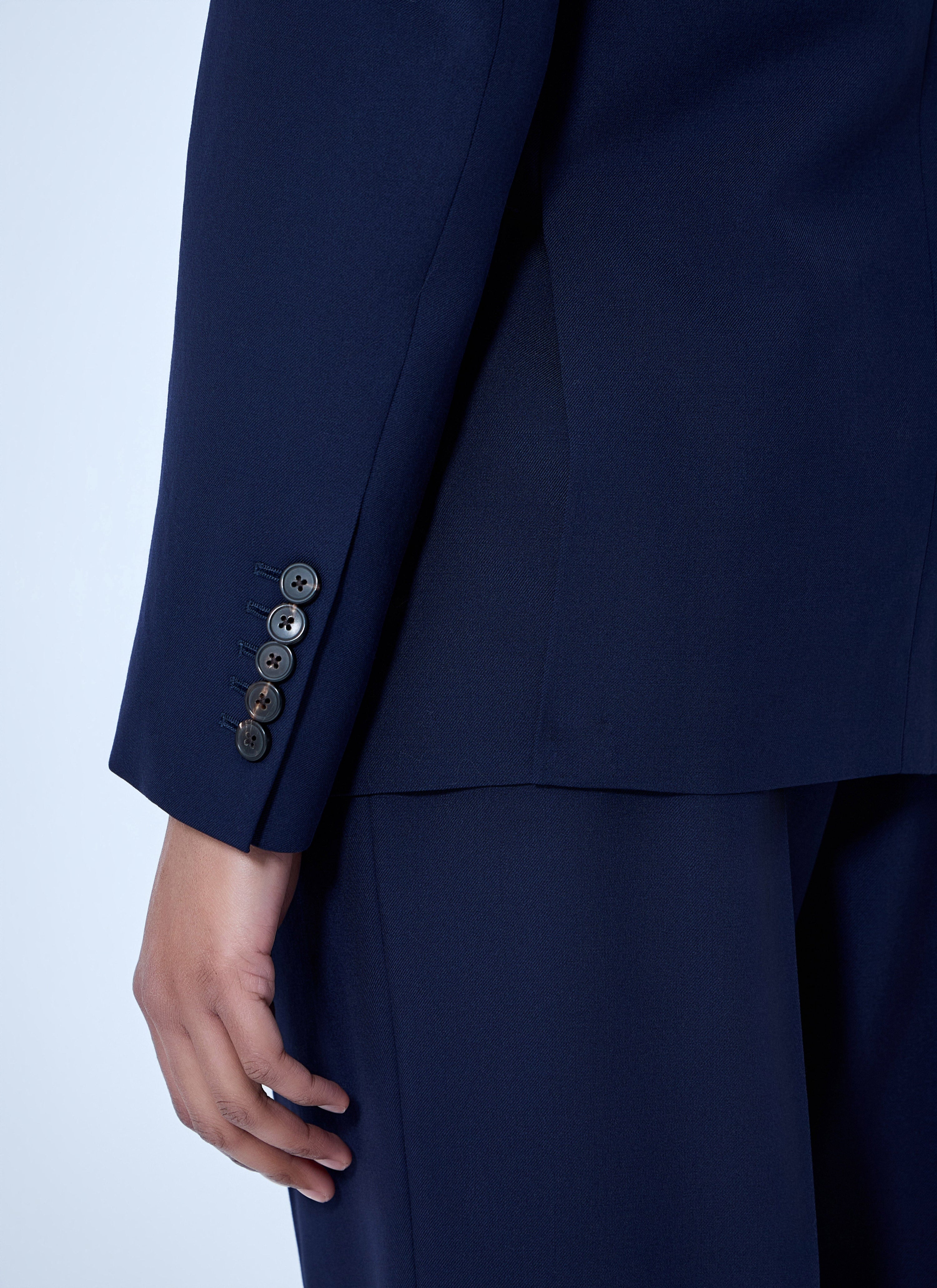 Double-breasted wool blazer