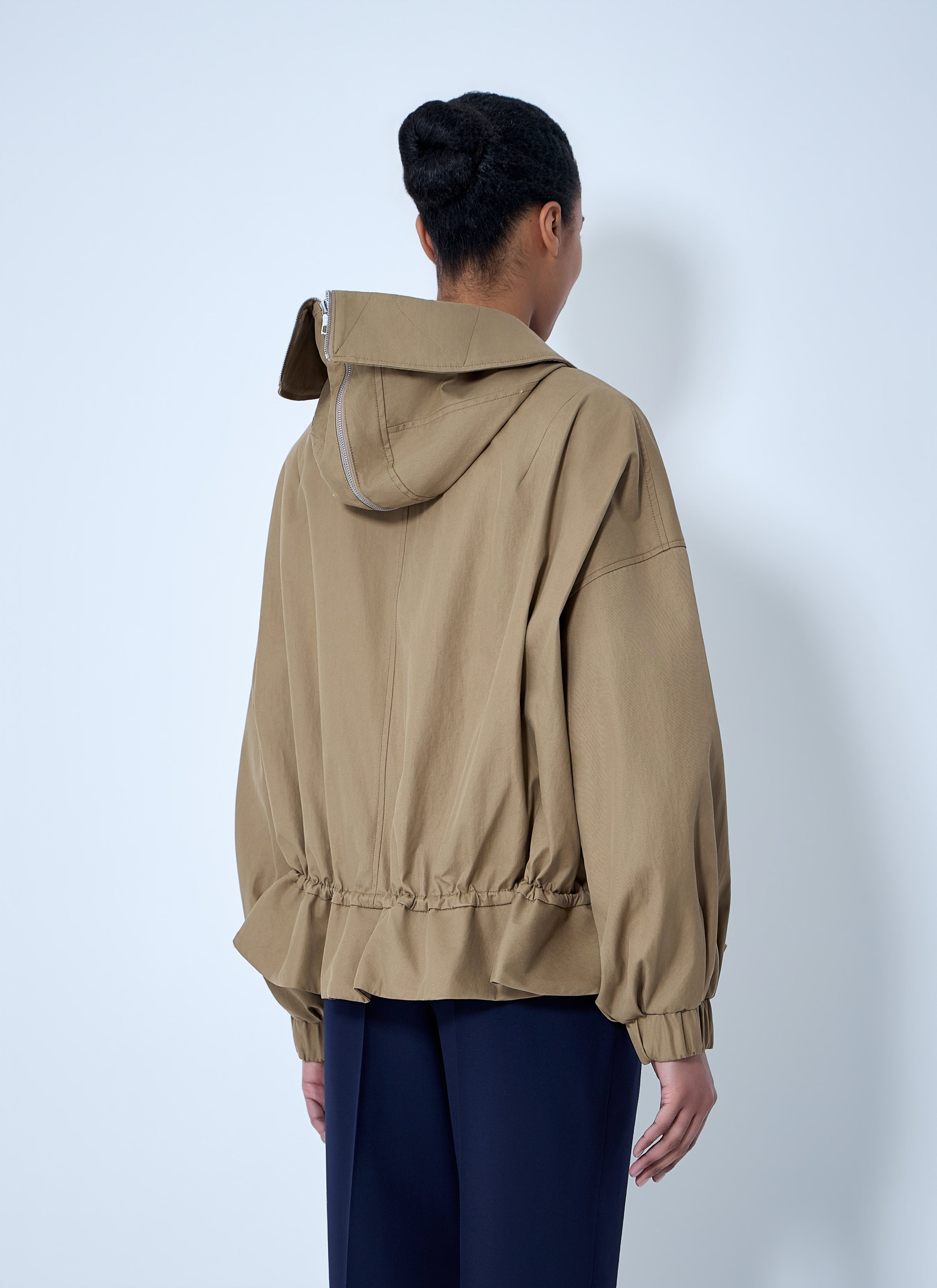 Structured collar jacket
