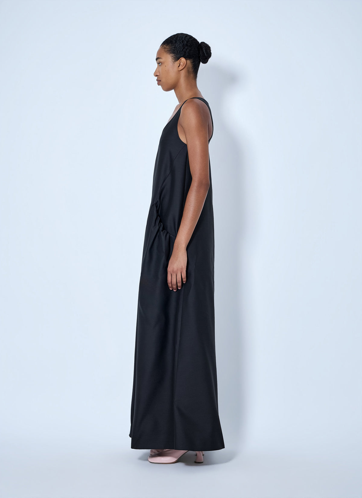 Drazero wool and silk-blend maxi dress