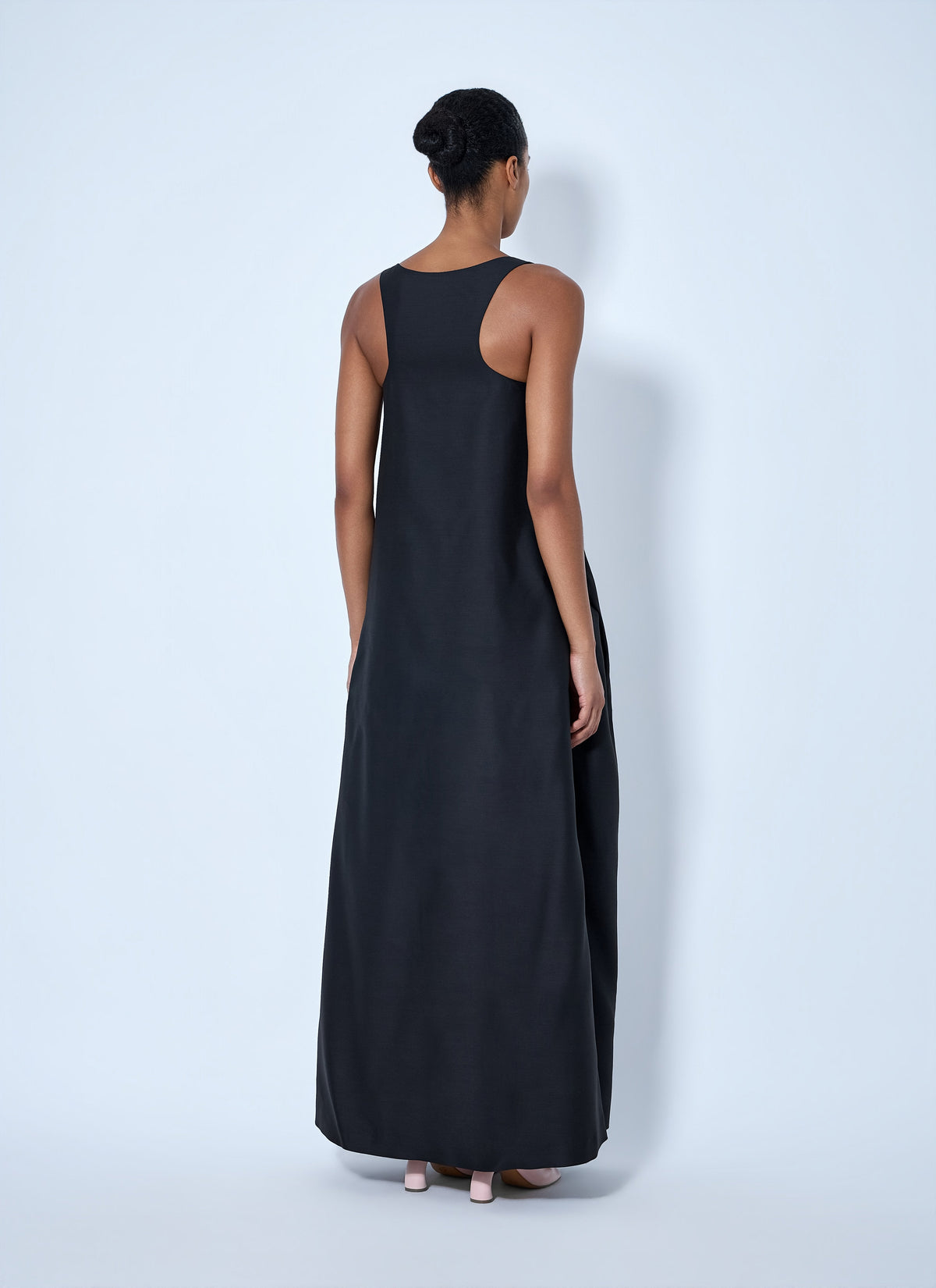 Drazero wool and silk-blend maxi dress