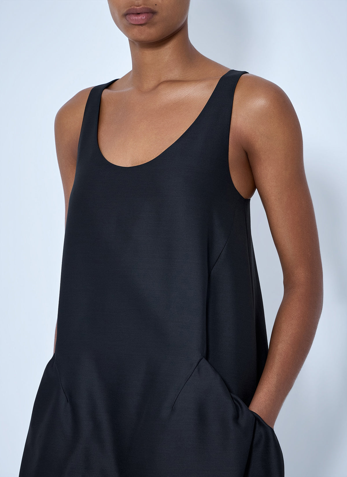 Drazero wool and silk-blend maxi dress