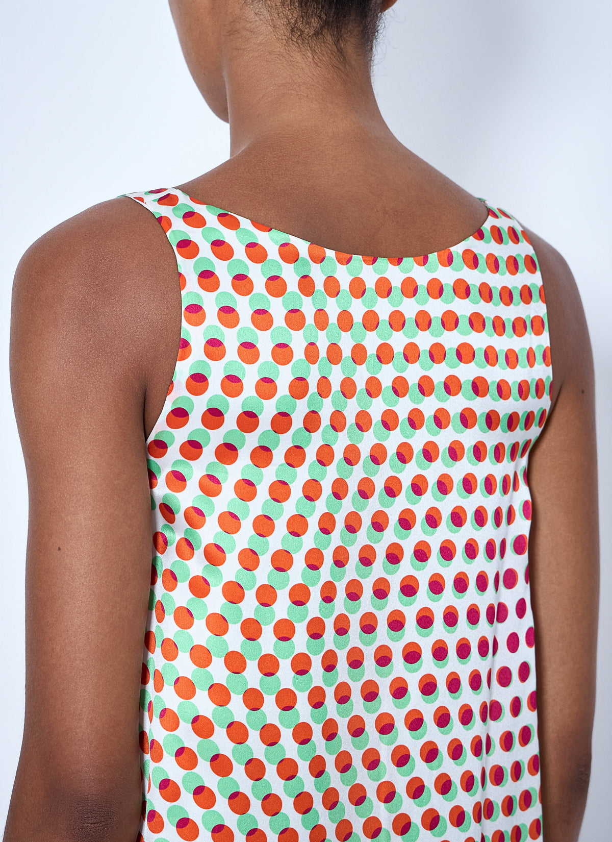 Draz polka-dot silk maxi dress
