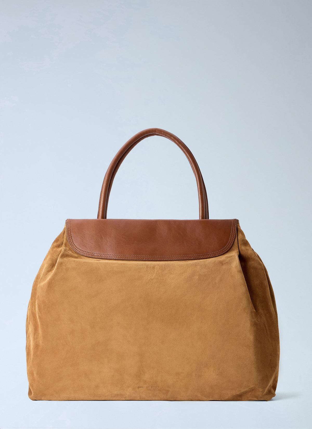 Blossom suede top handle bag