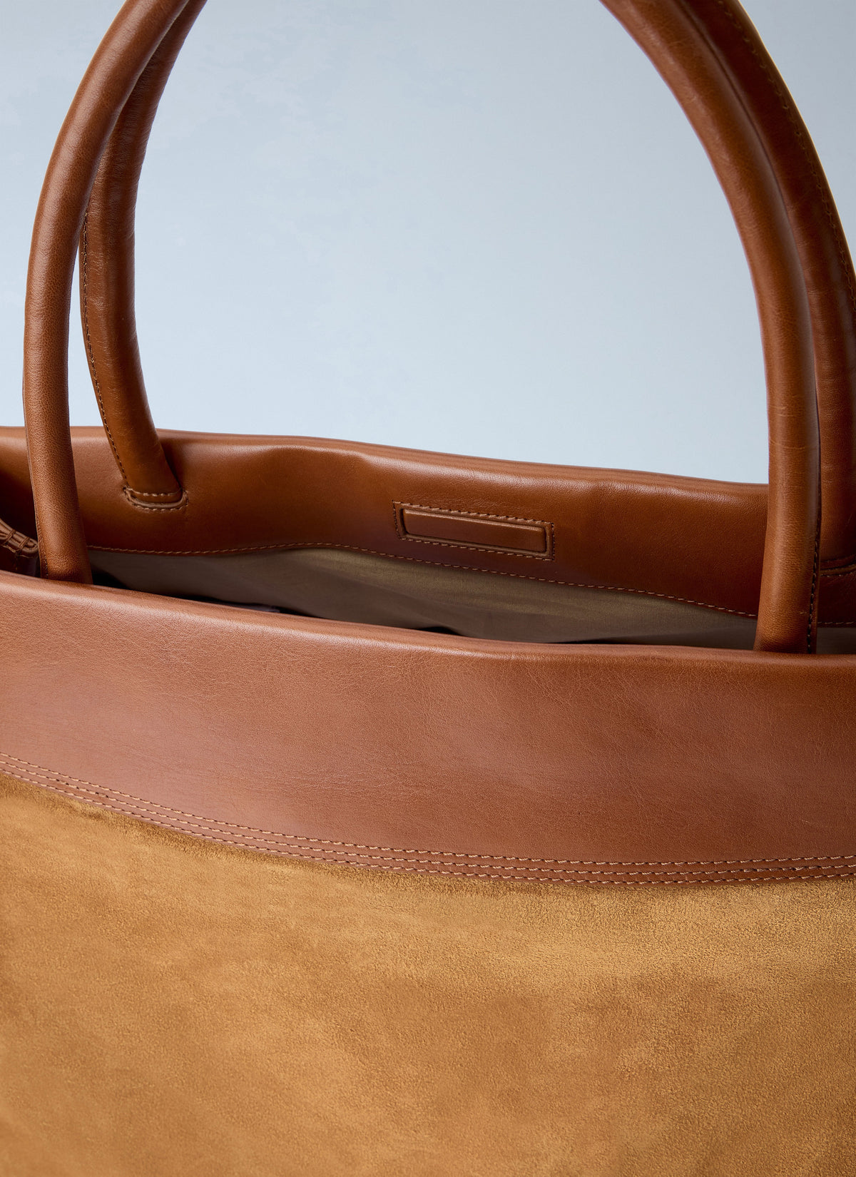 Blossom suede top handle bag