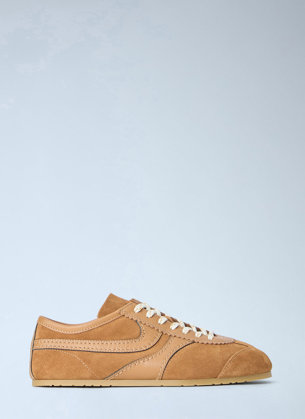 Suede panel sneakers