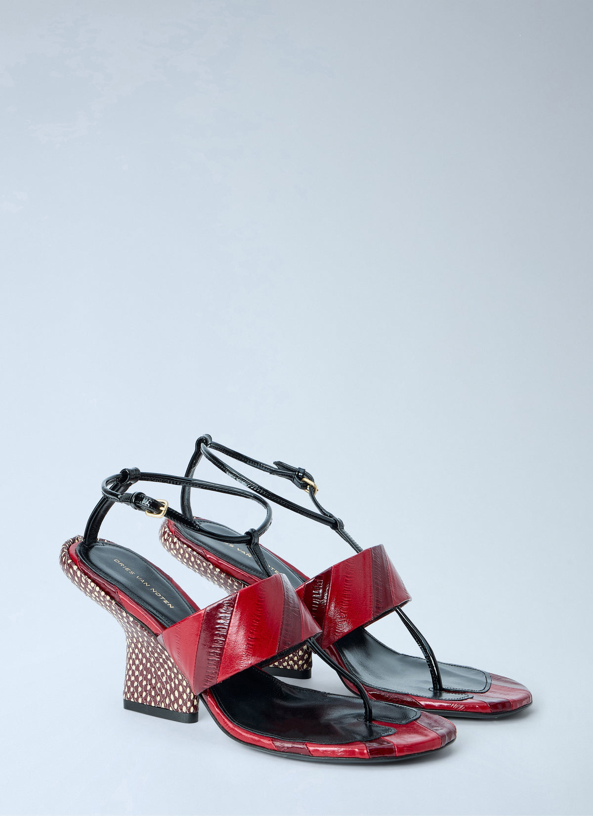 Strappy heeled sandals