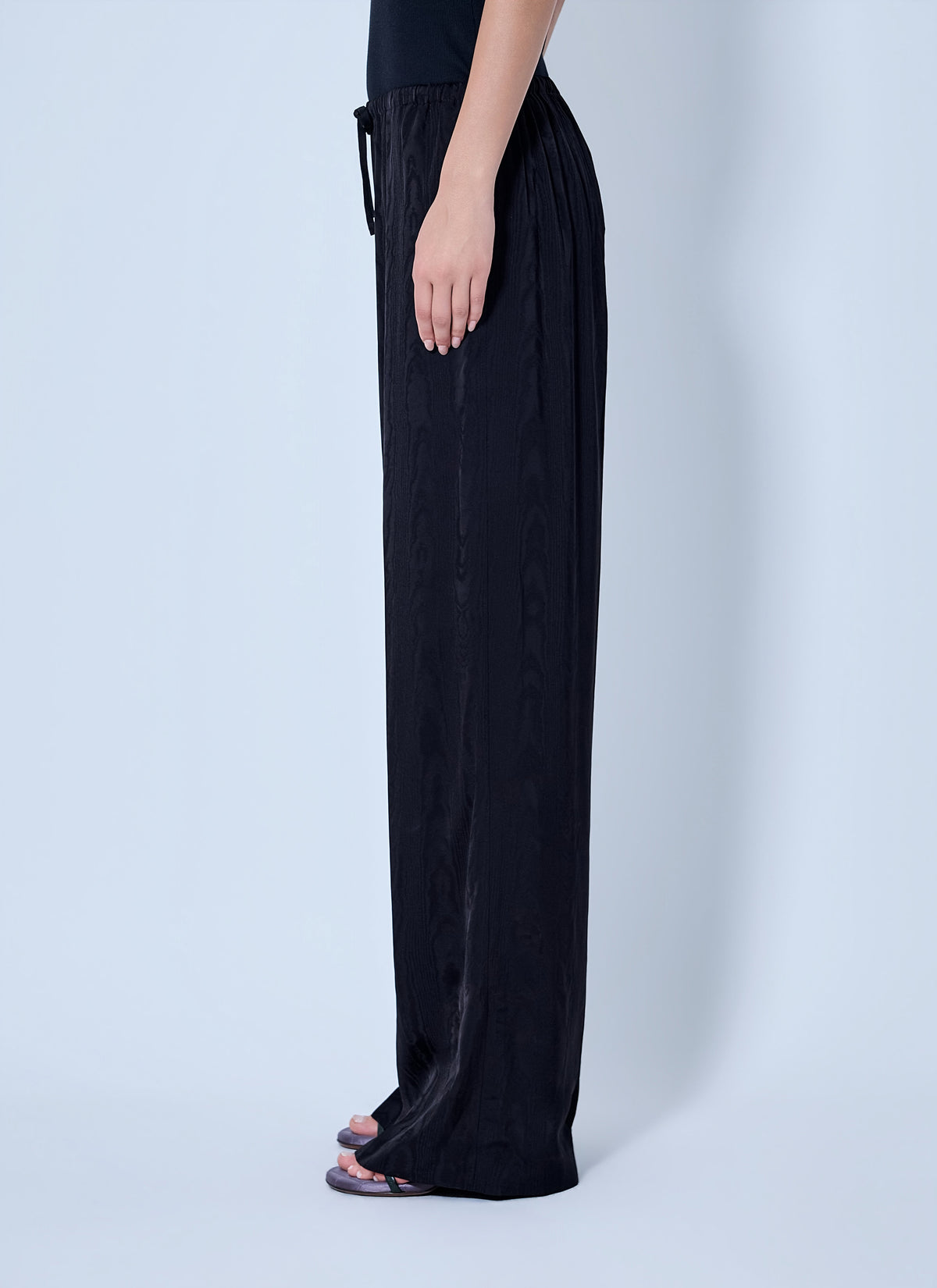 Puvis wide-leg satin pants