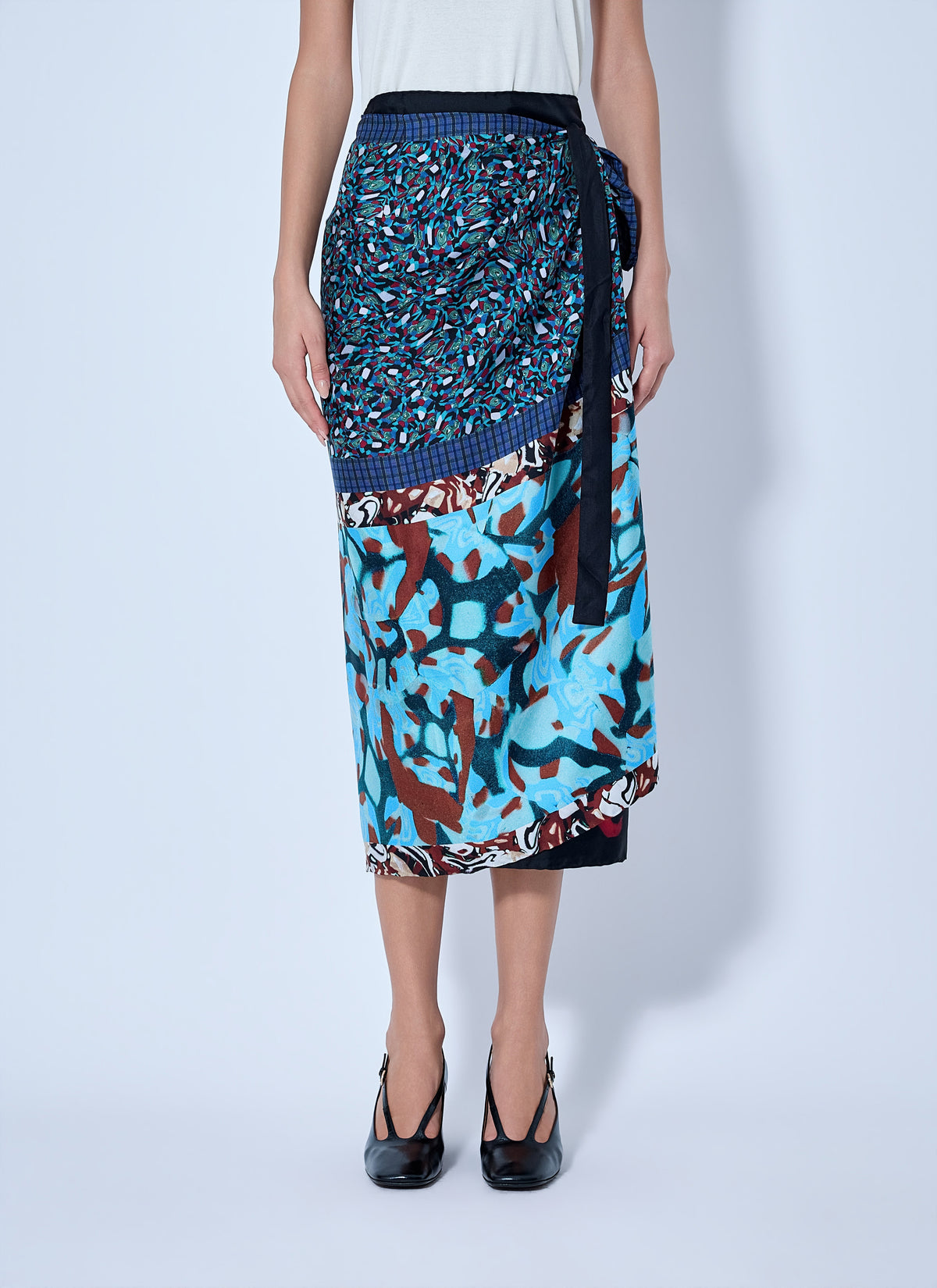 Scarfy long skirt