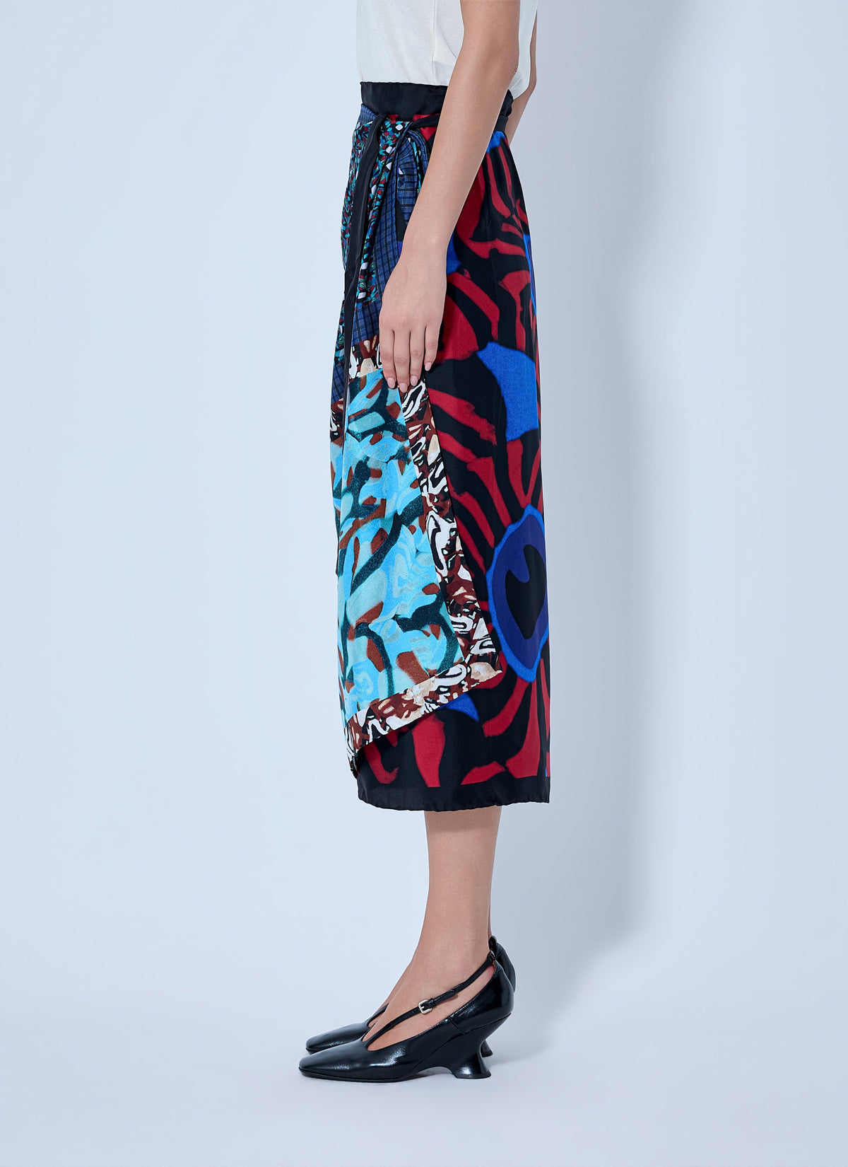 Scarfy long skirt