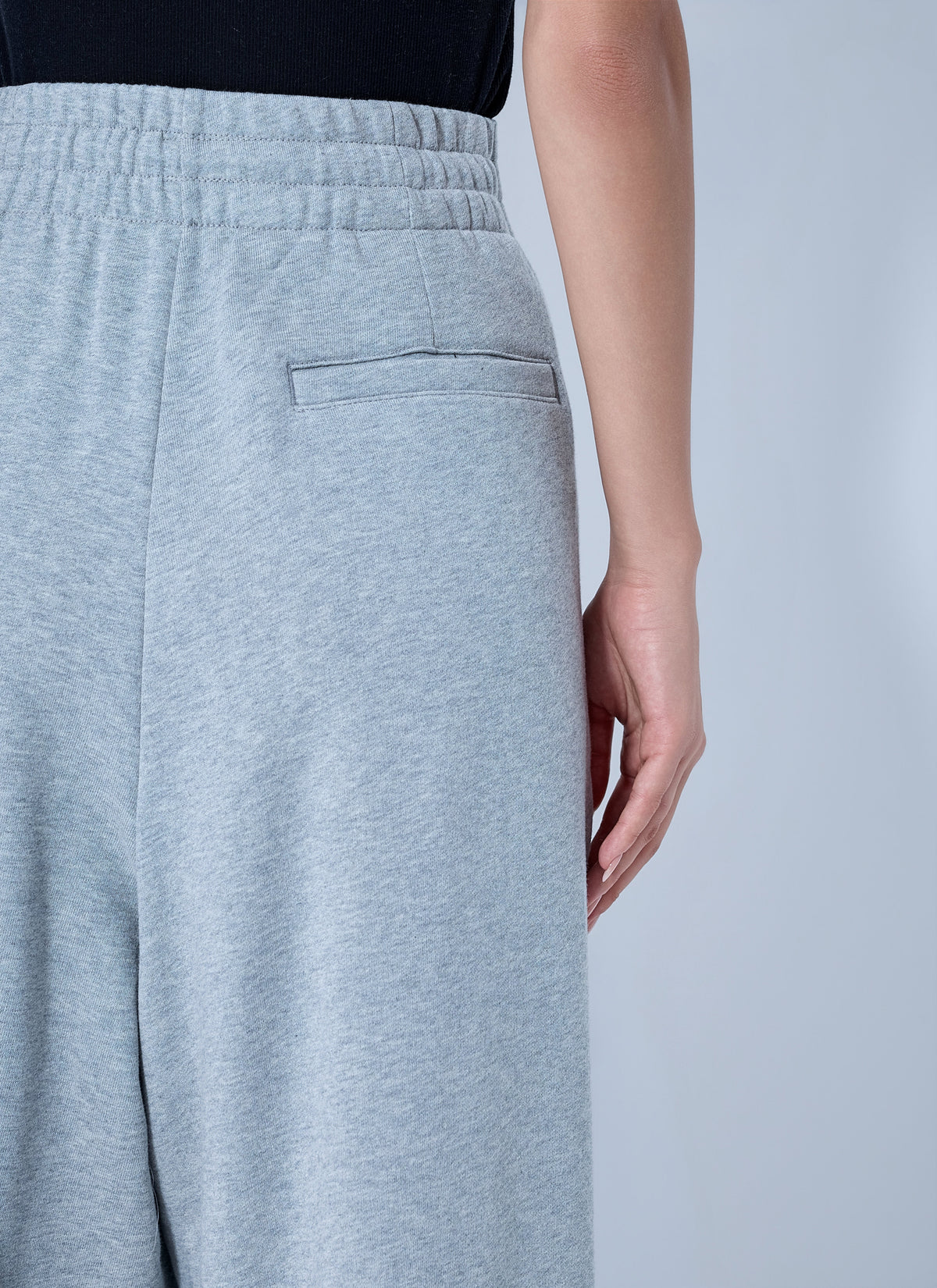 Wide-leg drawstring trousers