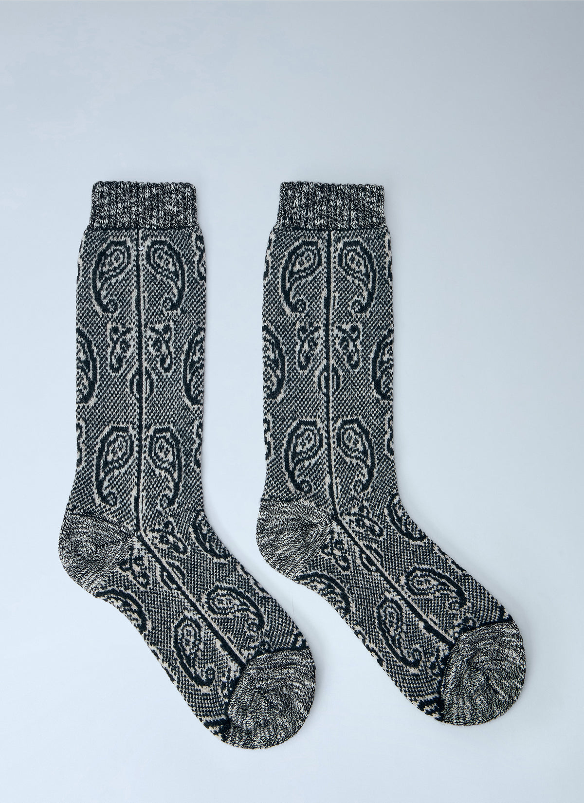 Paisley knit socks