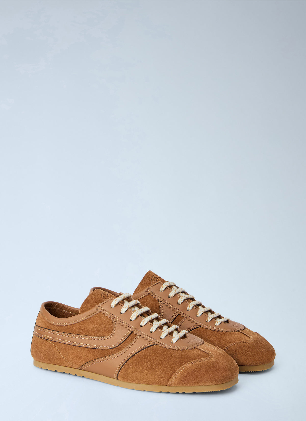 Suede panel sneakers