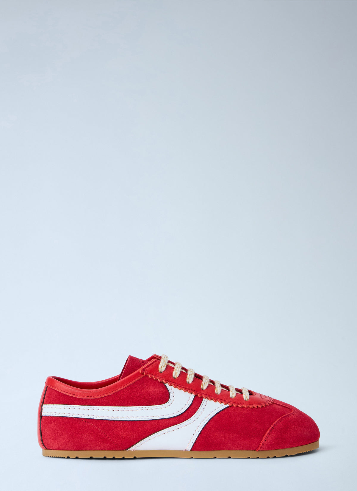 Suede panel sneakers
