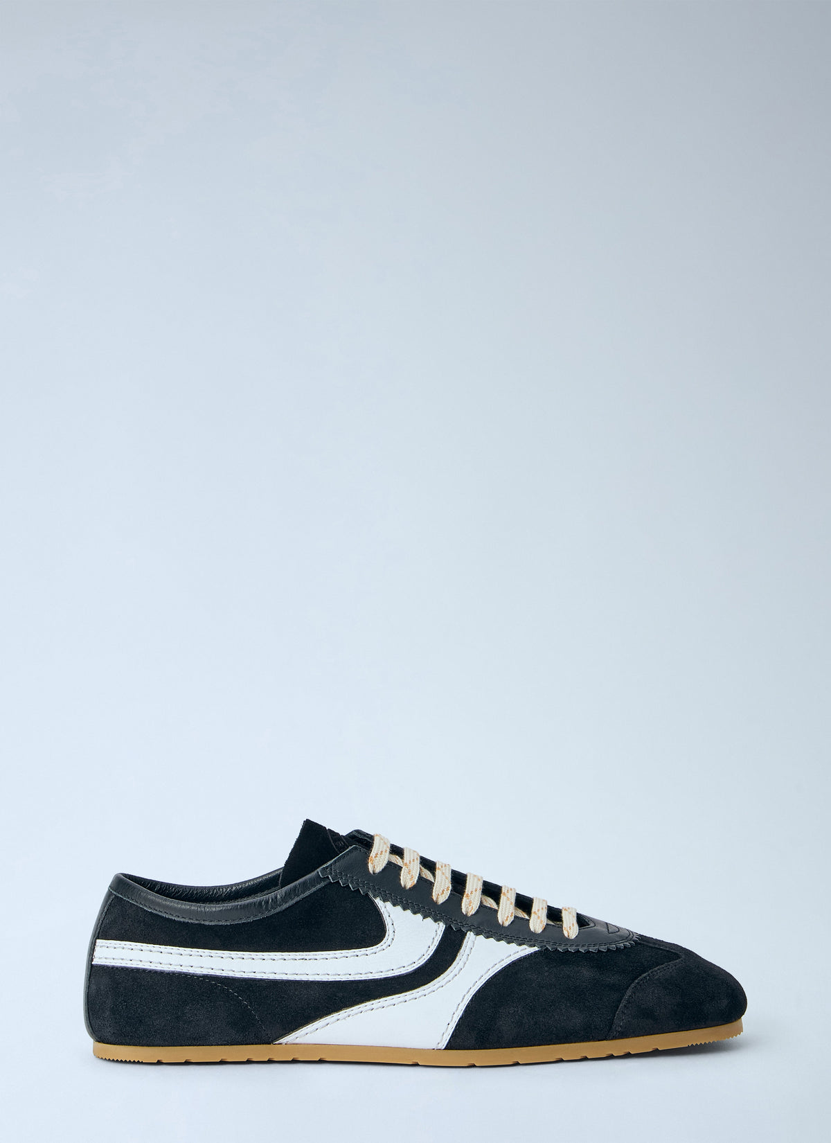Suede panel sneakers