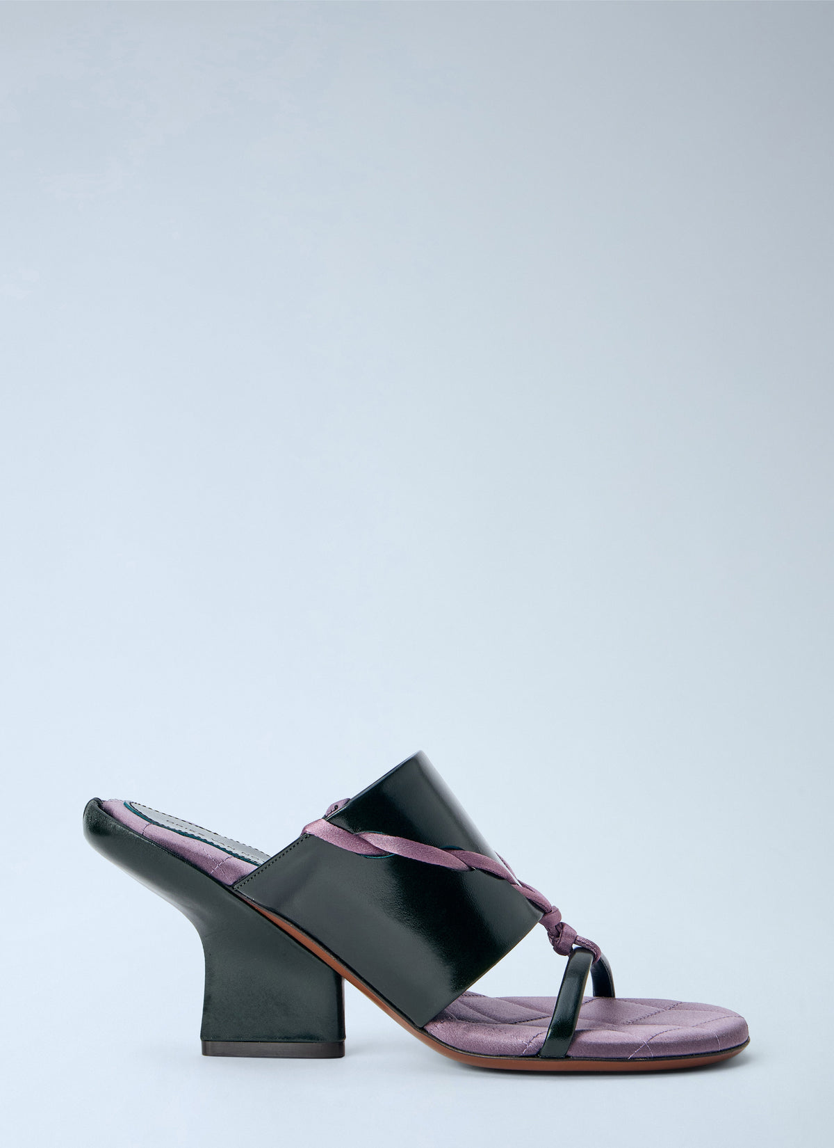 Braided strap mules