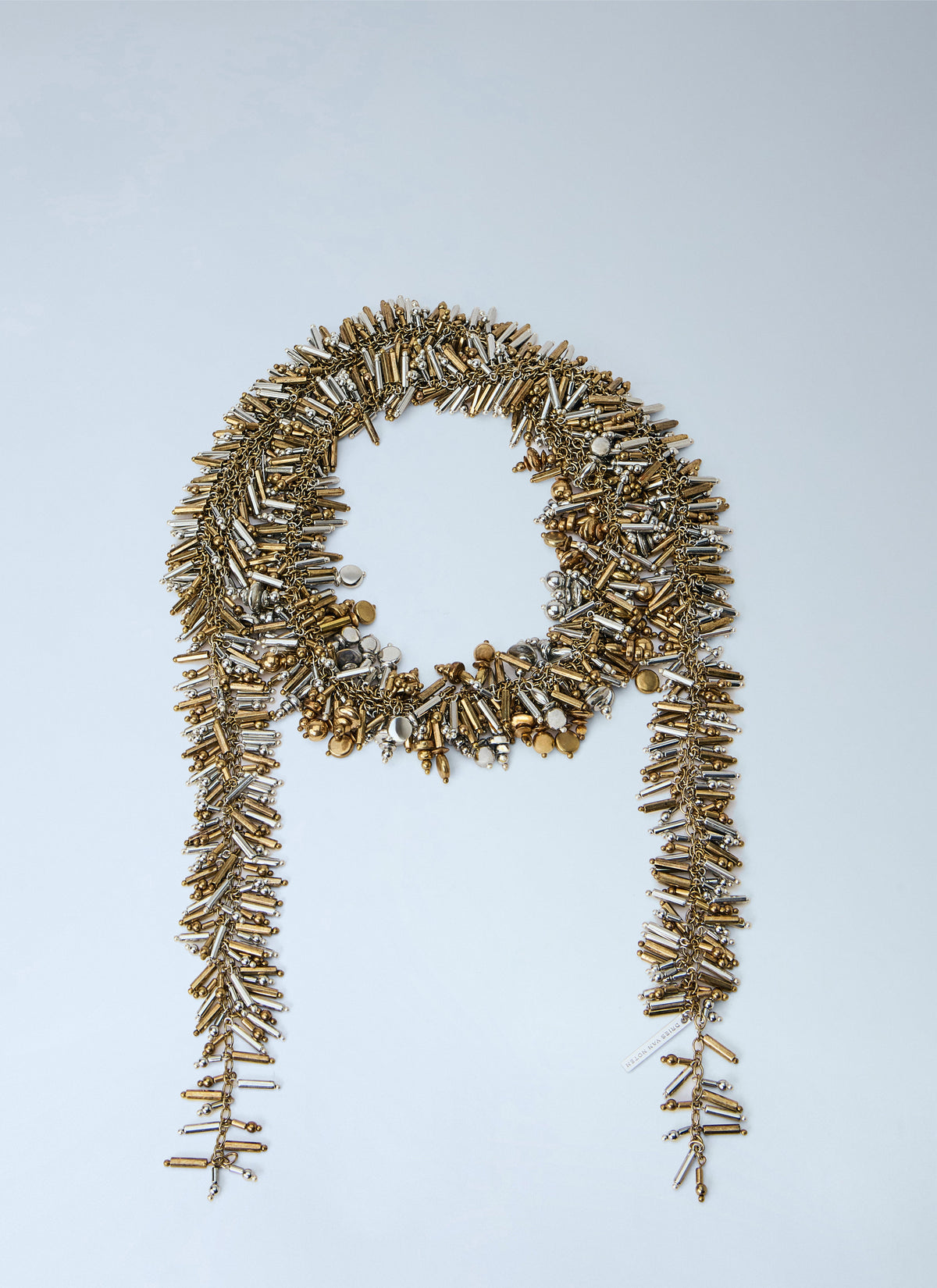 Metallic beaded necklace