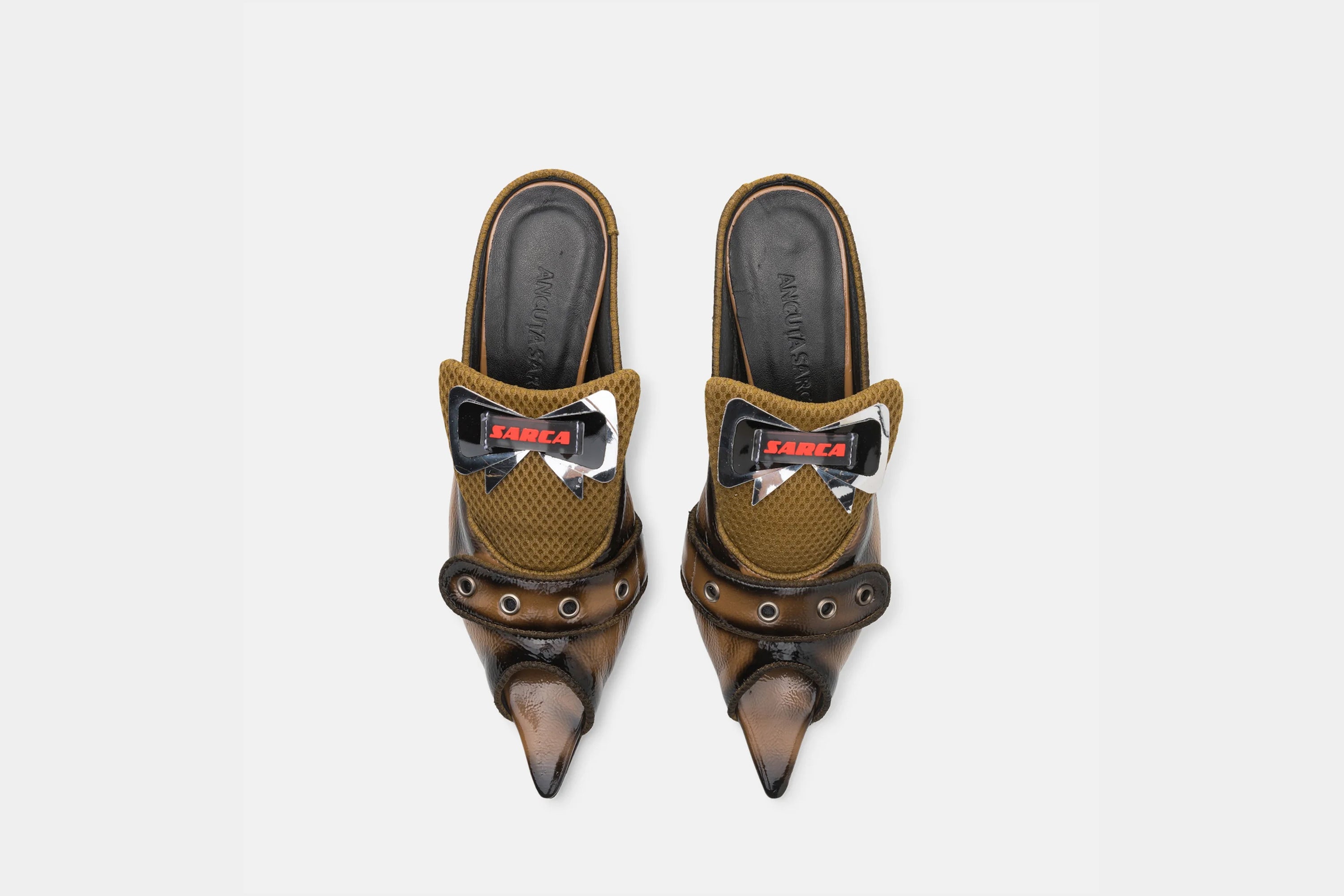 Autumn' airbrushed brown mule