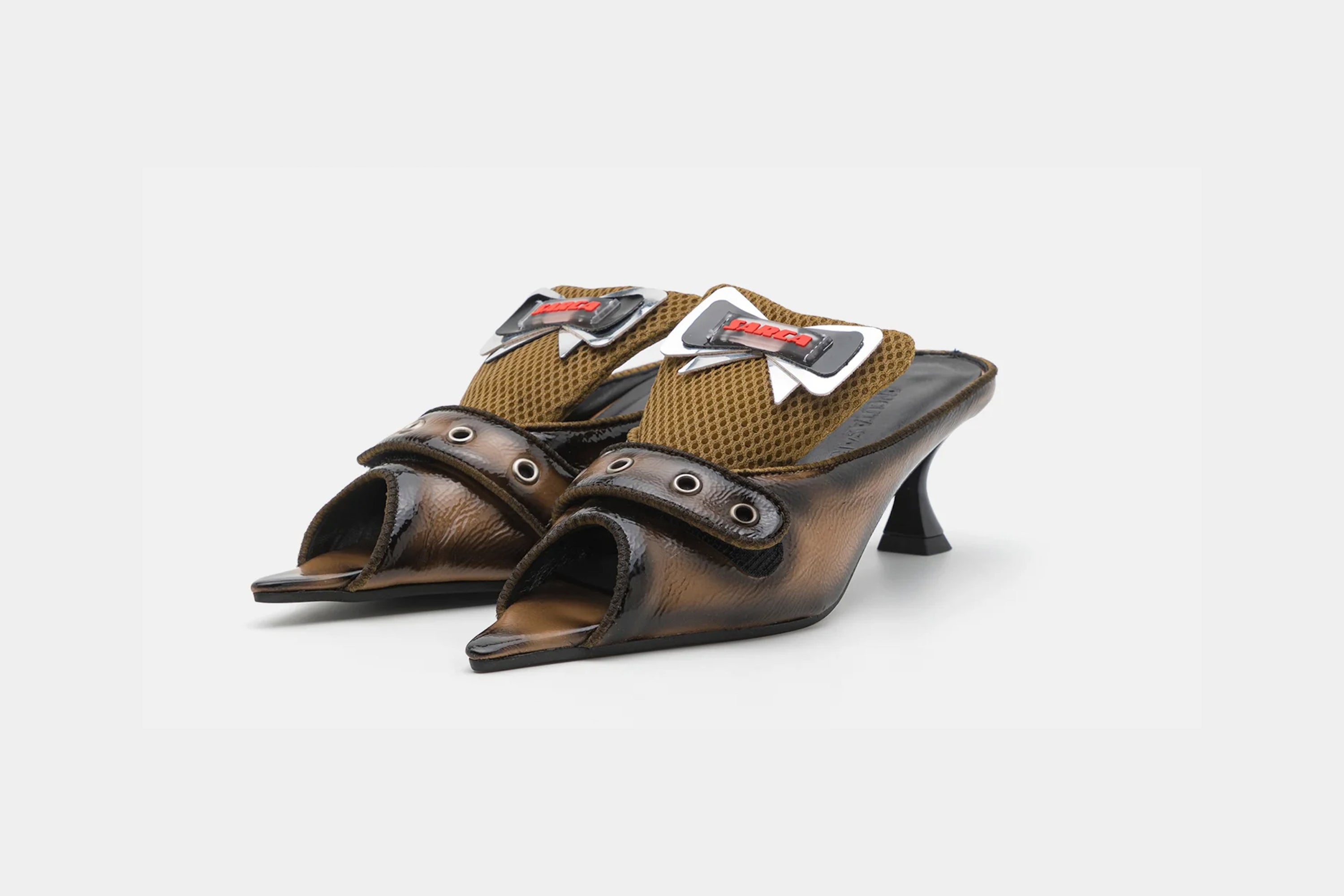 Autumn' airbrushed brown mule