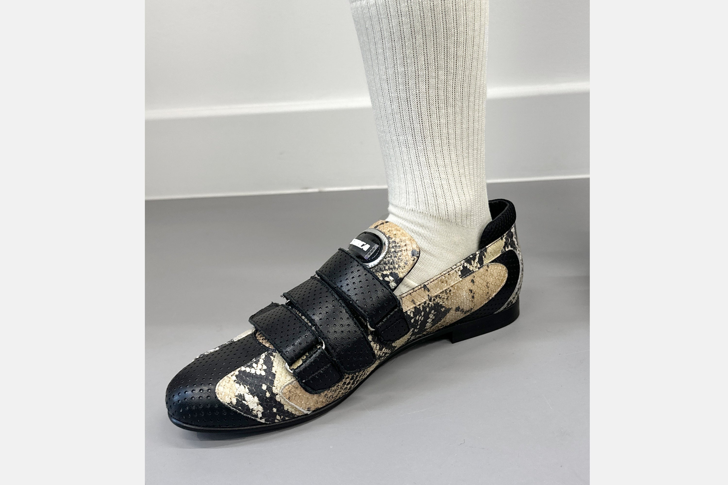 'loafer trainer snake print unisex.