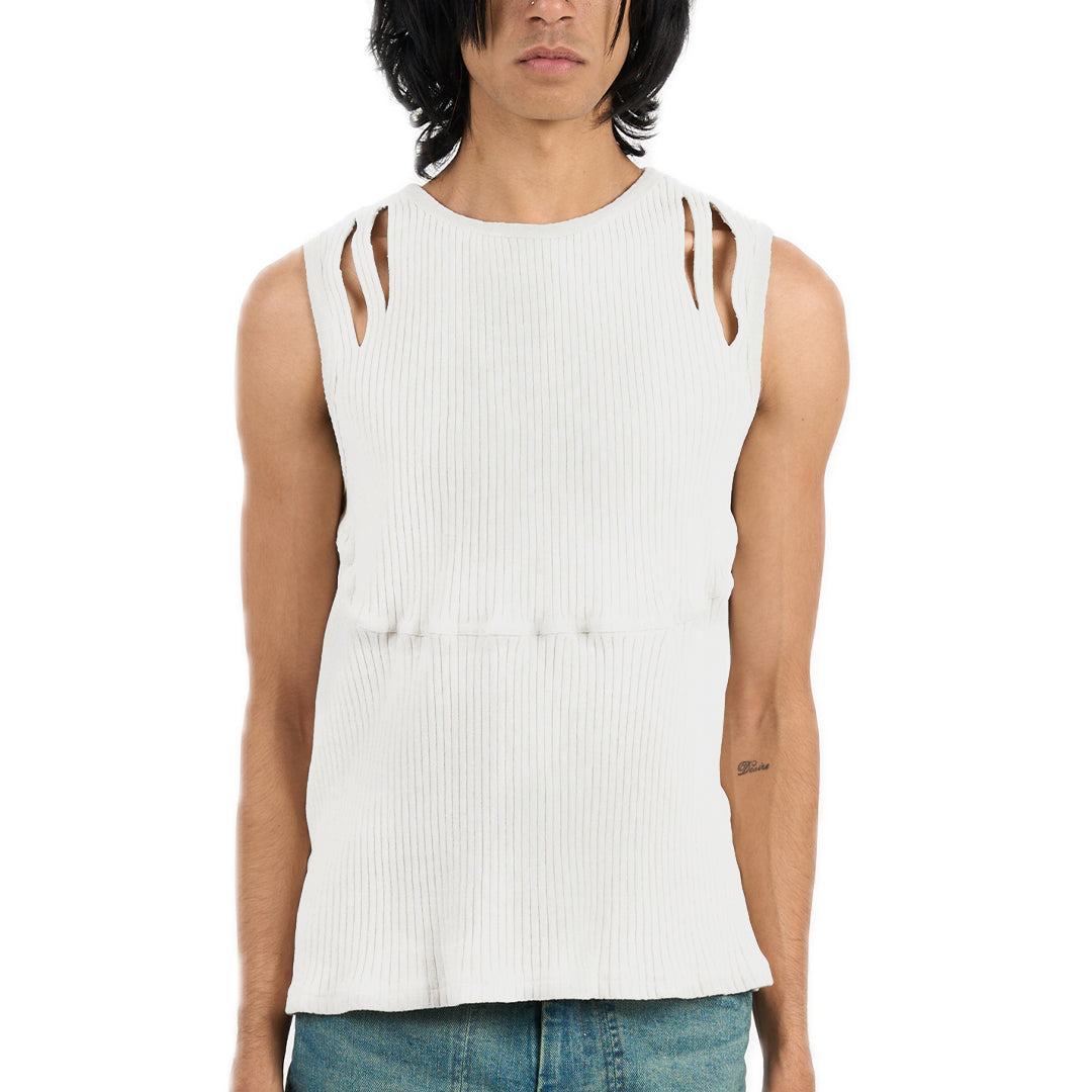 Slash stays tank top arctic white