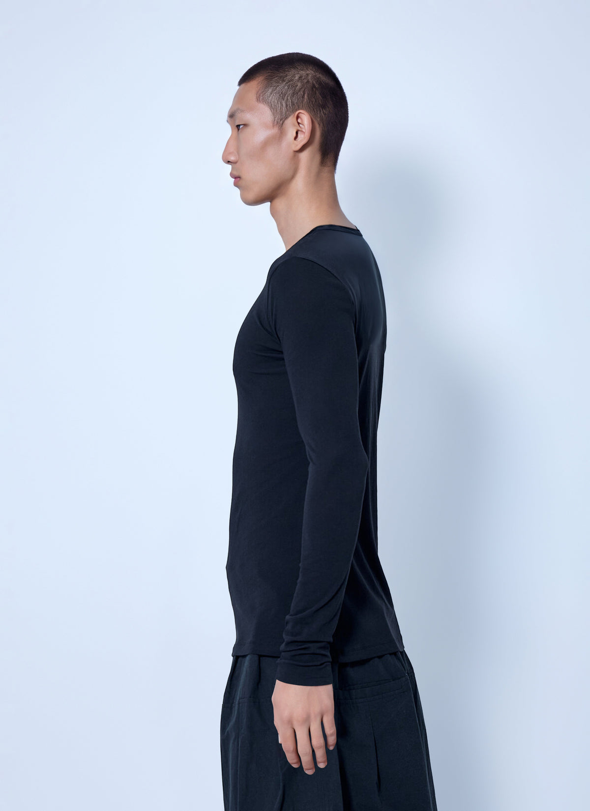 Sheer long sleeve top