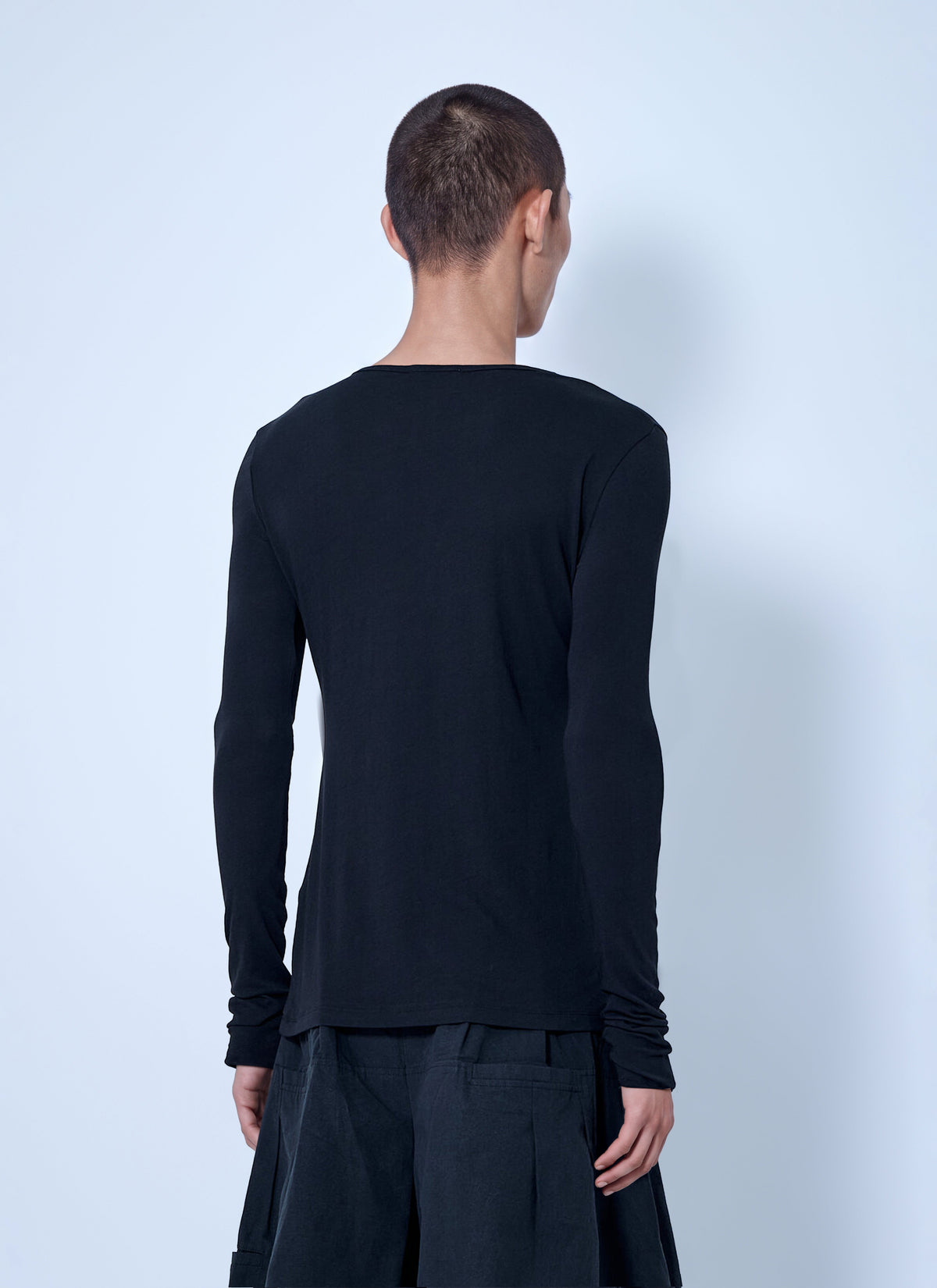 Sheer long sleeve top