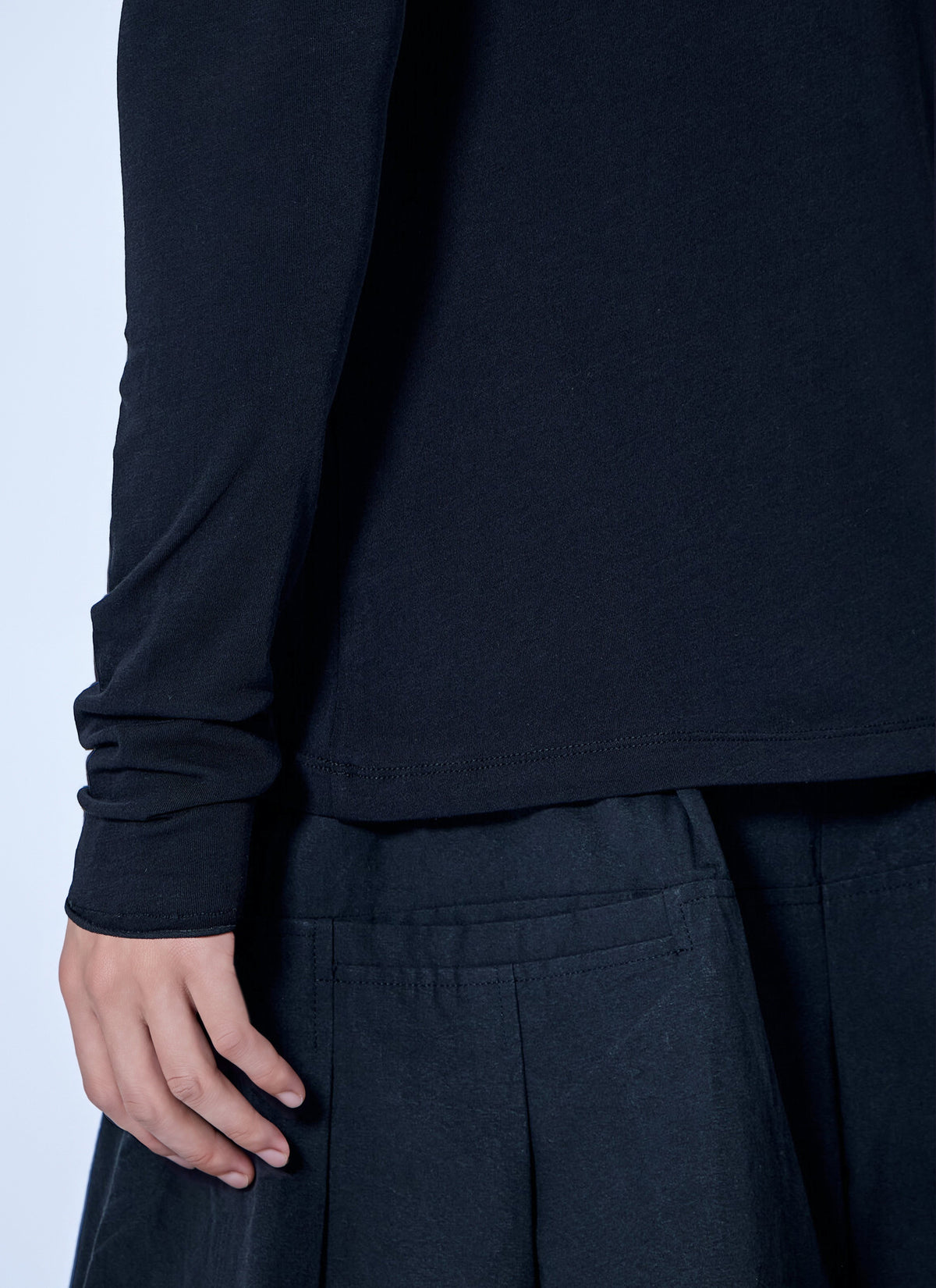 Sheer long sleeve top