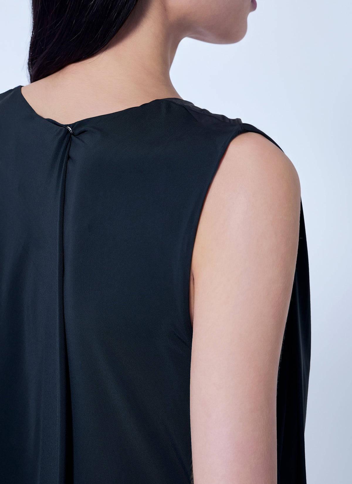 Lycra side drape top