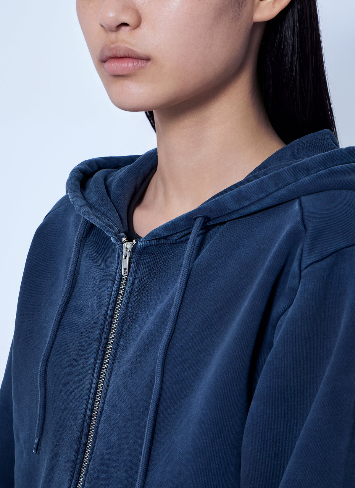Slim zip up hoodie