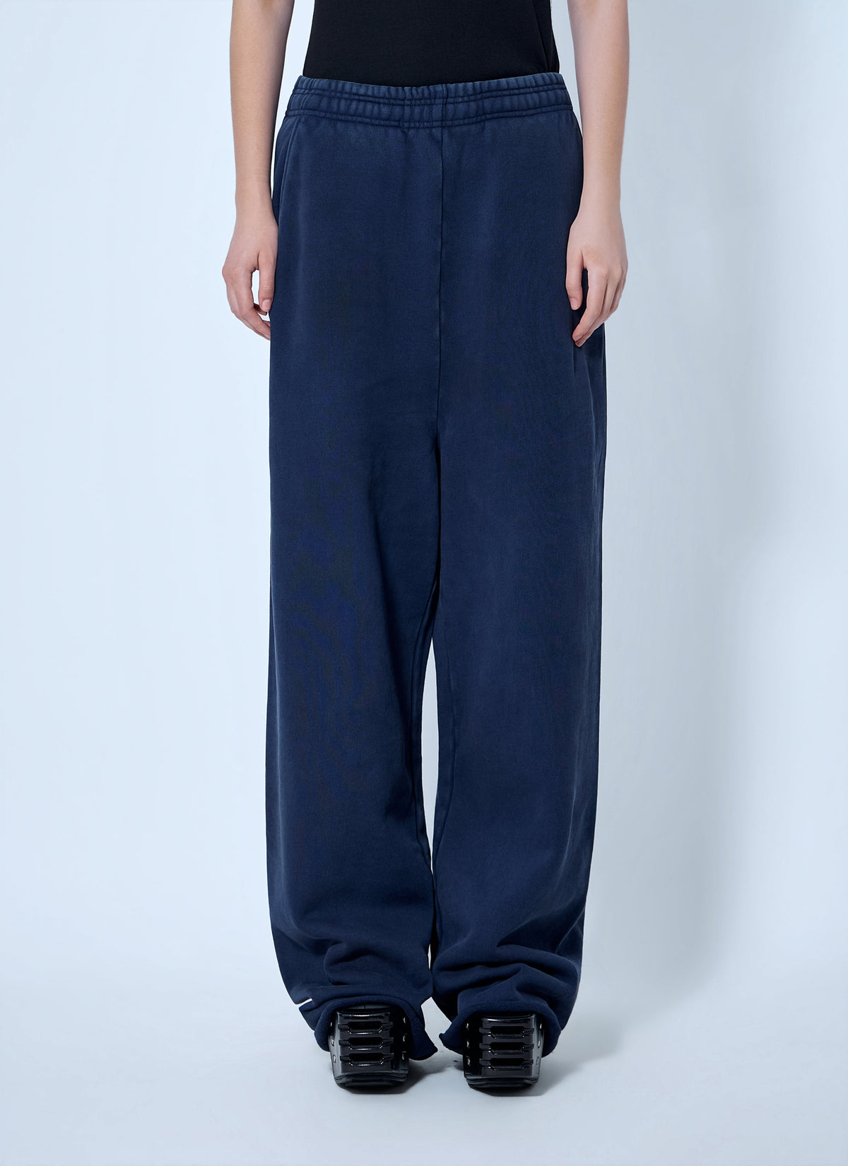 Elasticated waist relaxed trousers