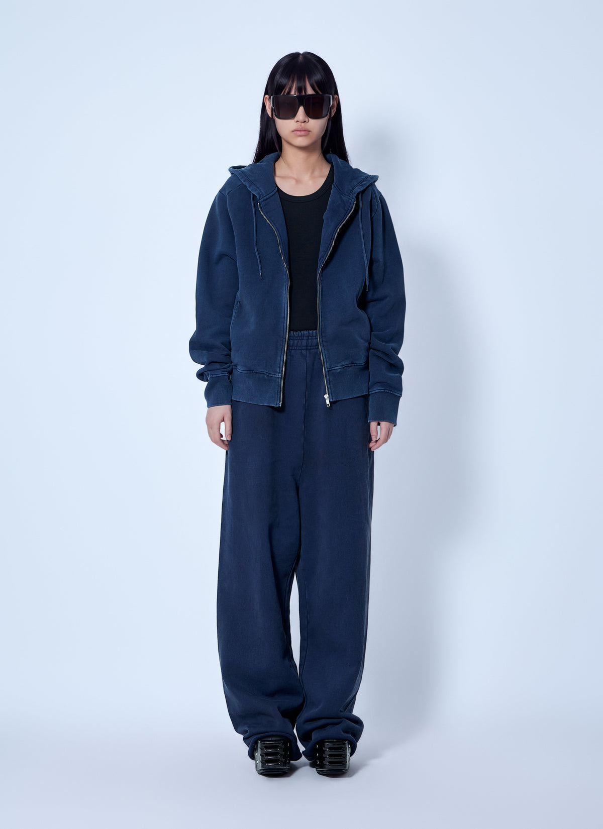 Elasticated waist relaxed trousers
