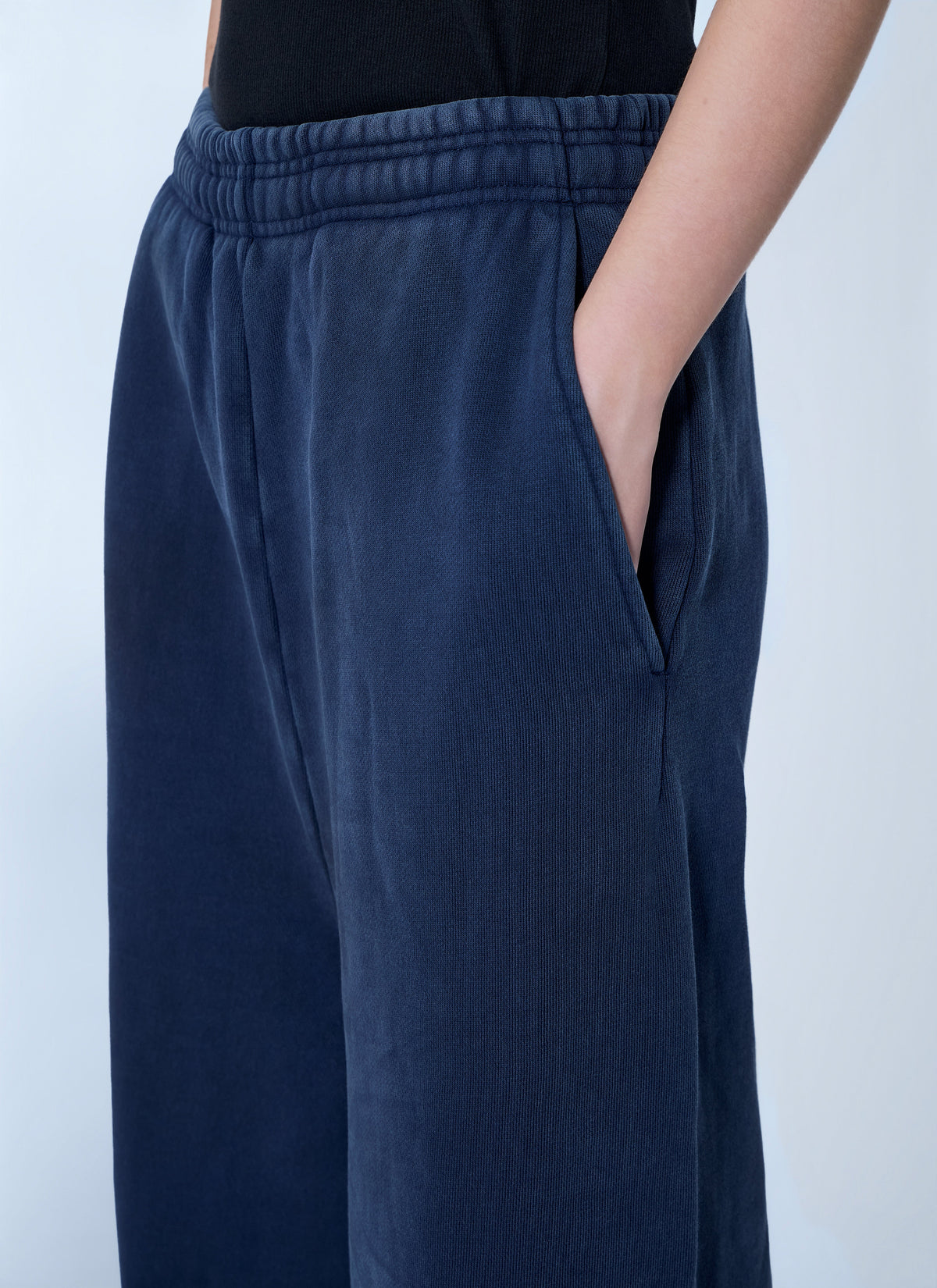 Elasticated waist relaxed trousers