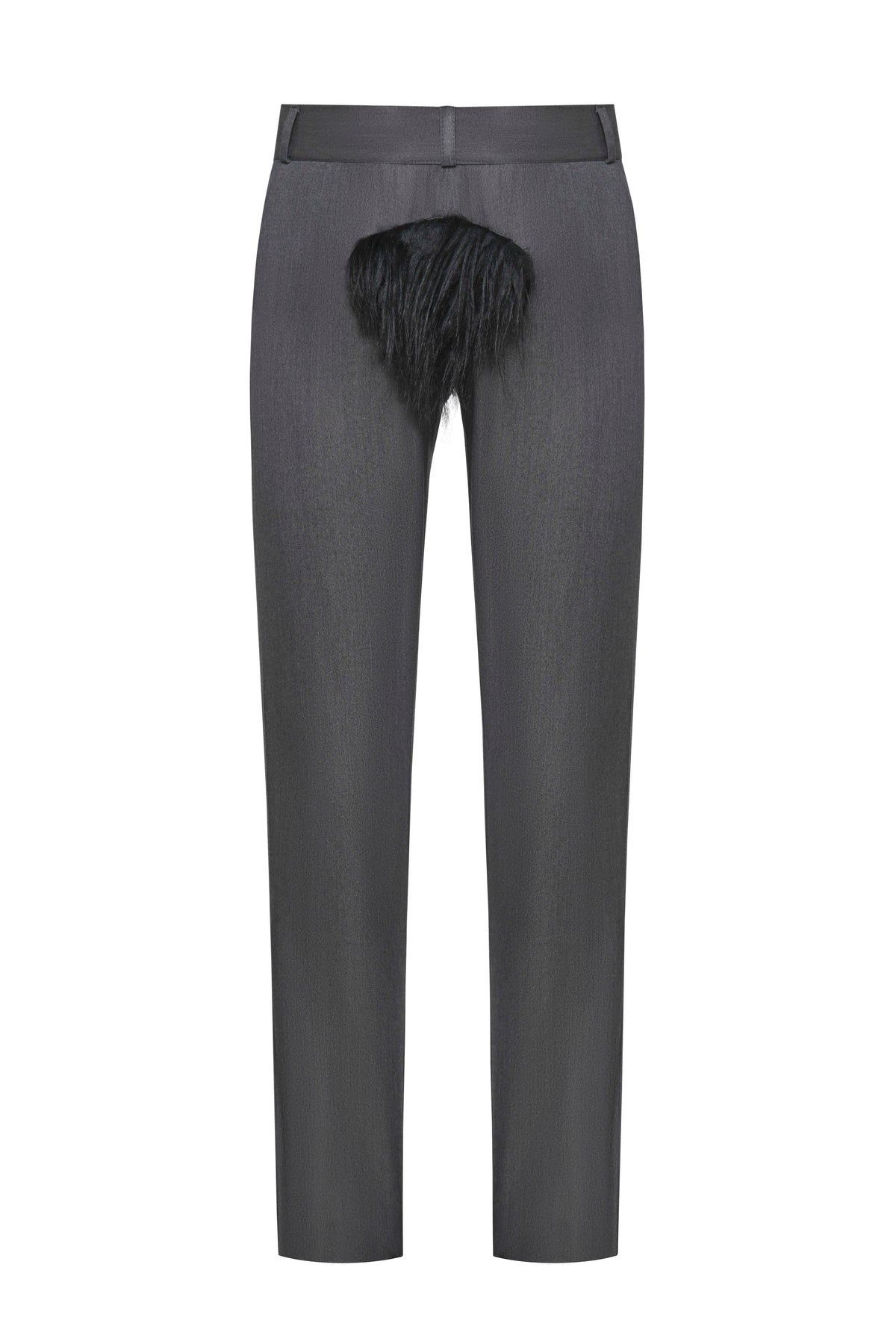 Faux fur skinny pants