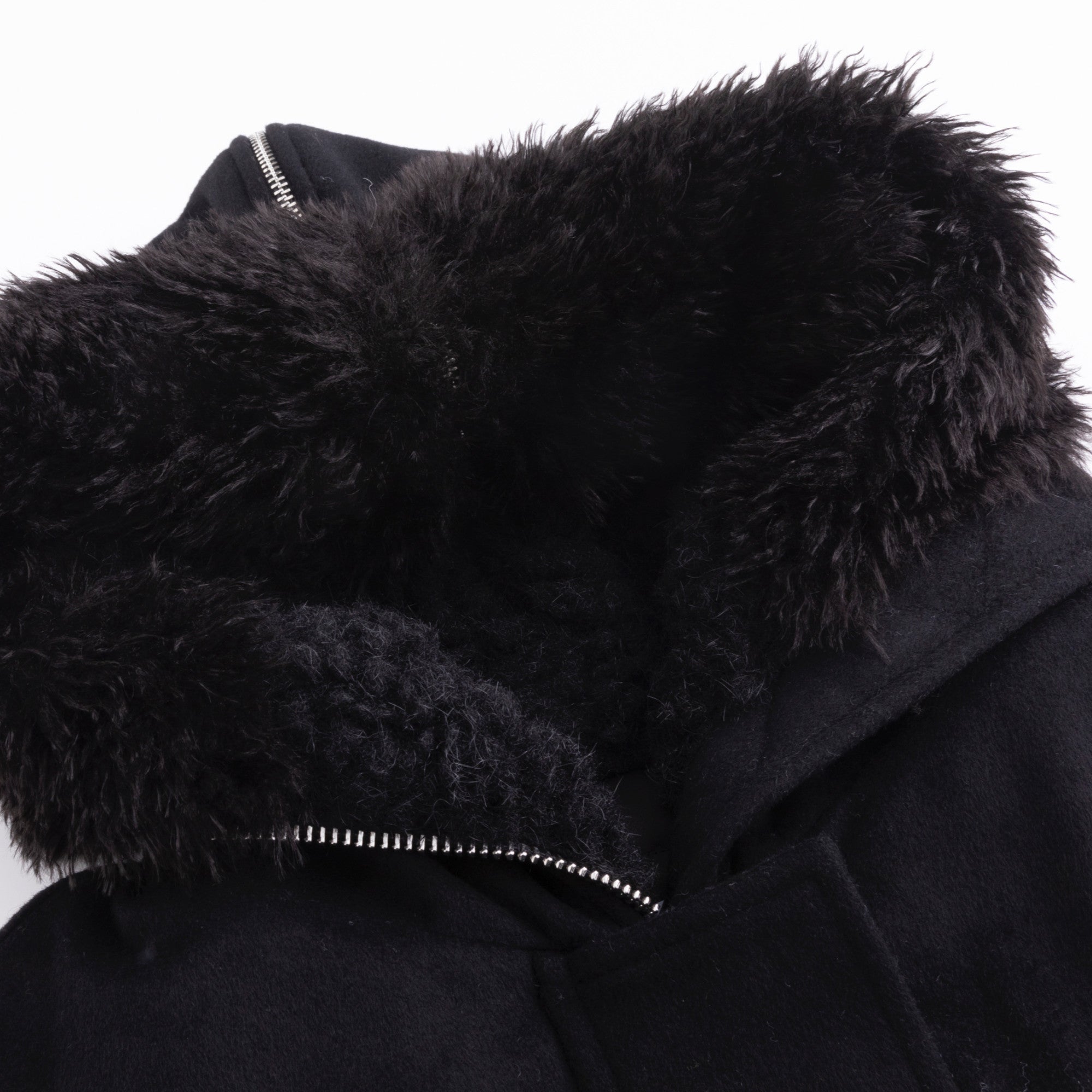Wool-blend n2b in black