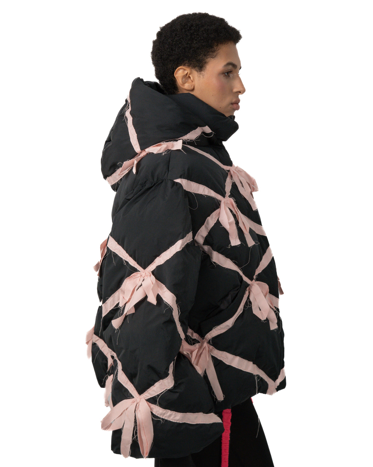 Bow ribbon puffer
