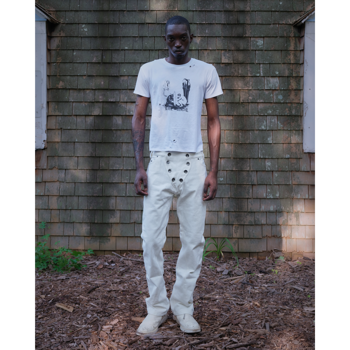 Remus denim jeans in white