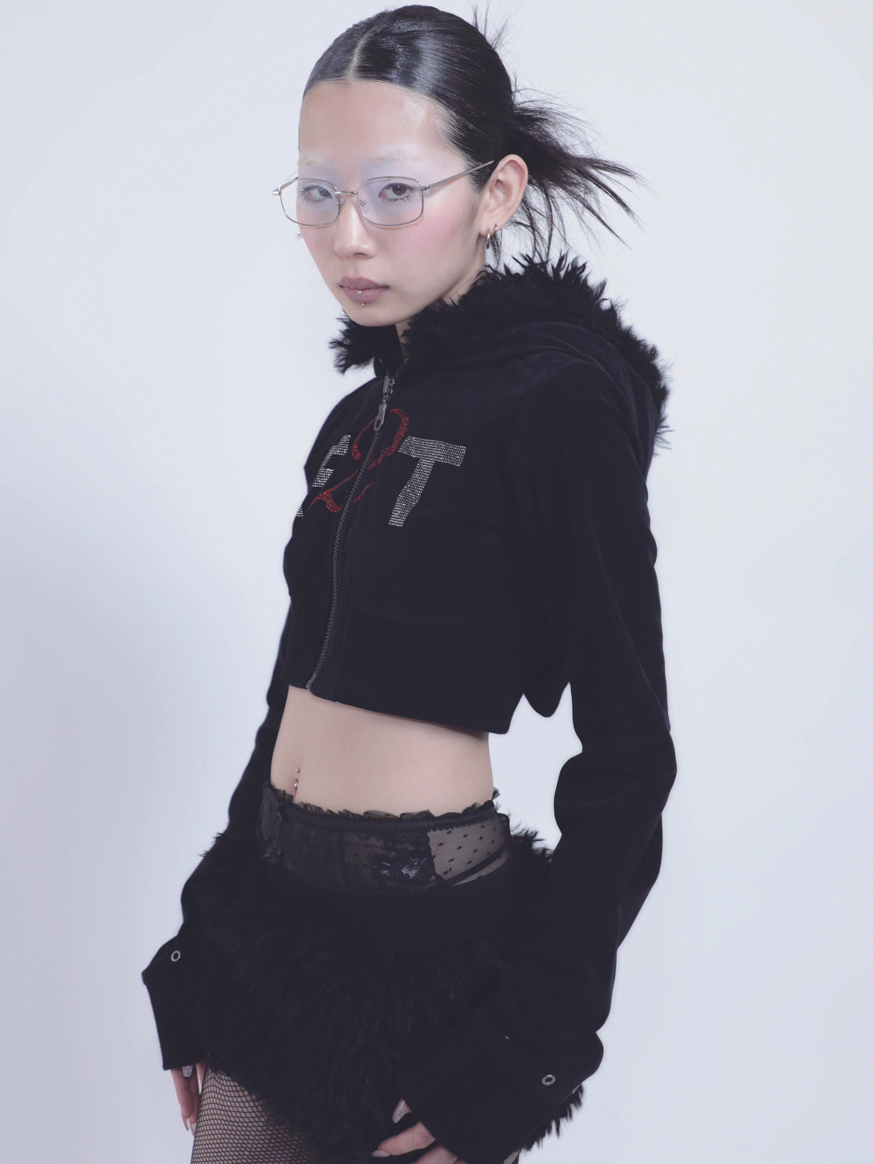 Free 2 talk- zip up hoodie
