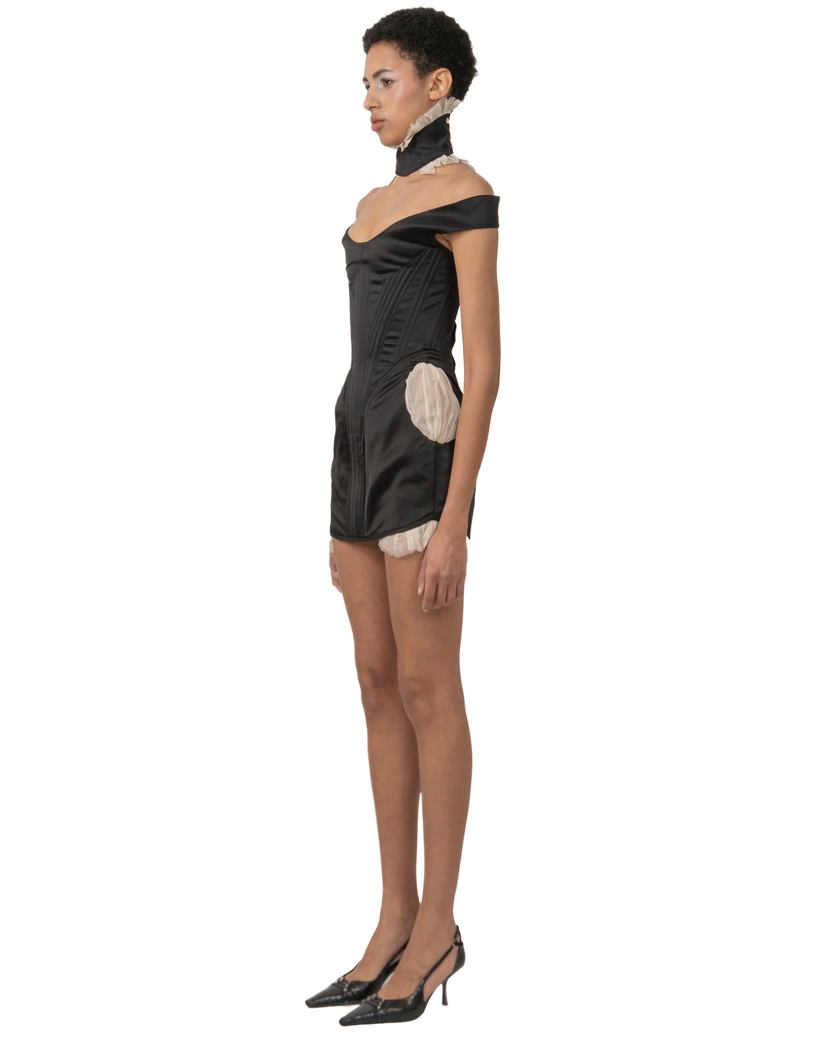 Satin corset dress