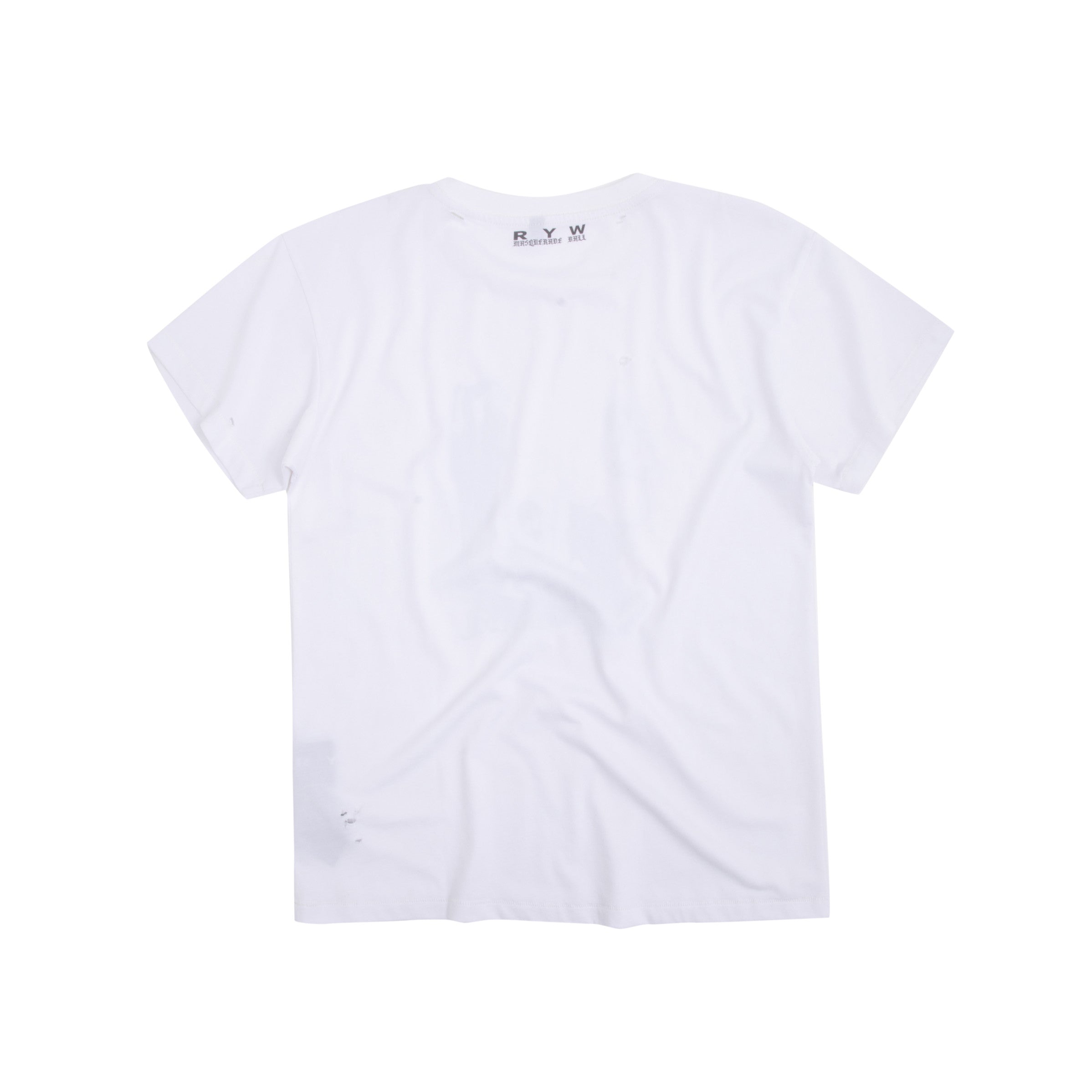 Masquerade linen-blend t-shirt