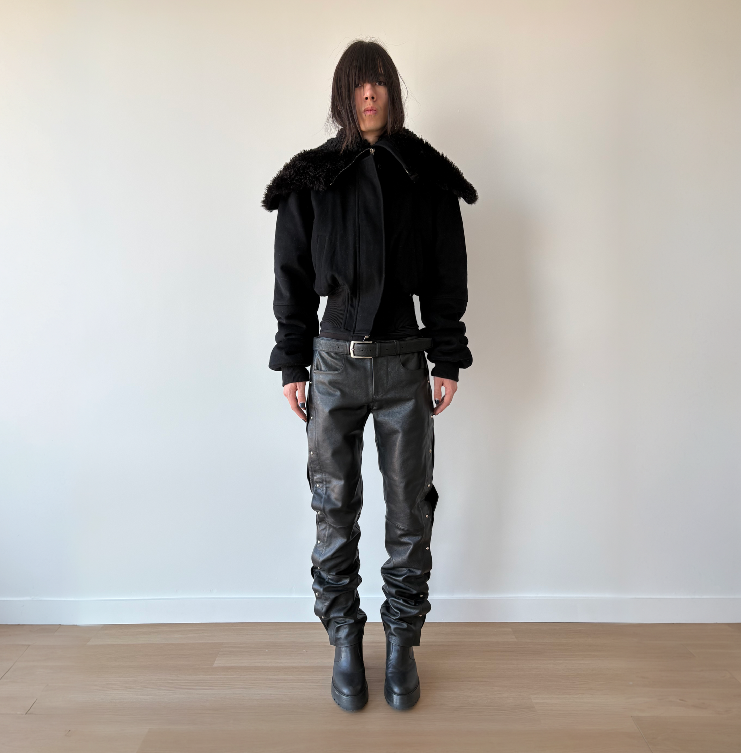 Soren studded leather pants