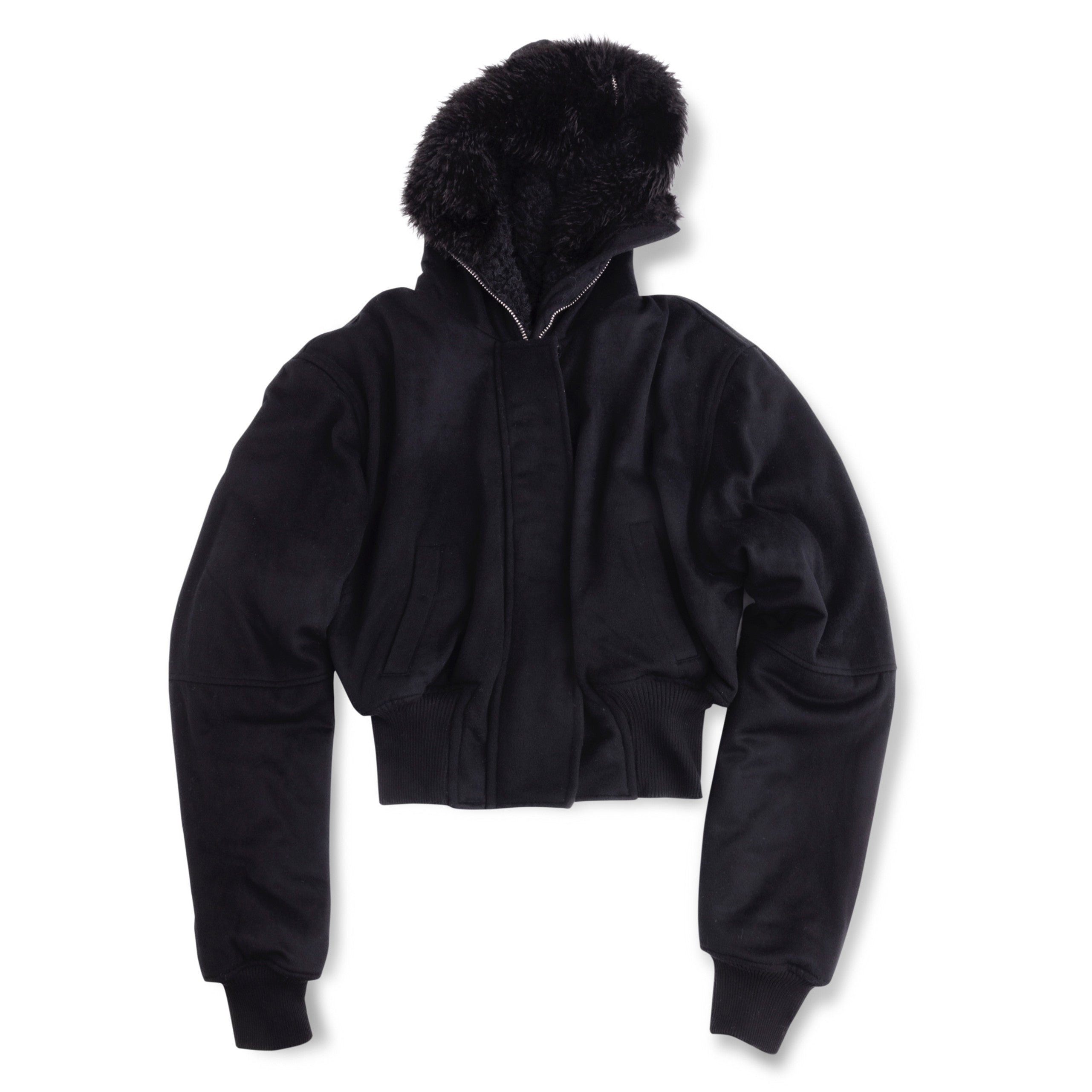 Wool-blend n2b in black