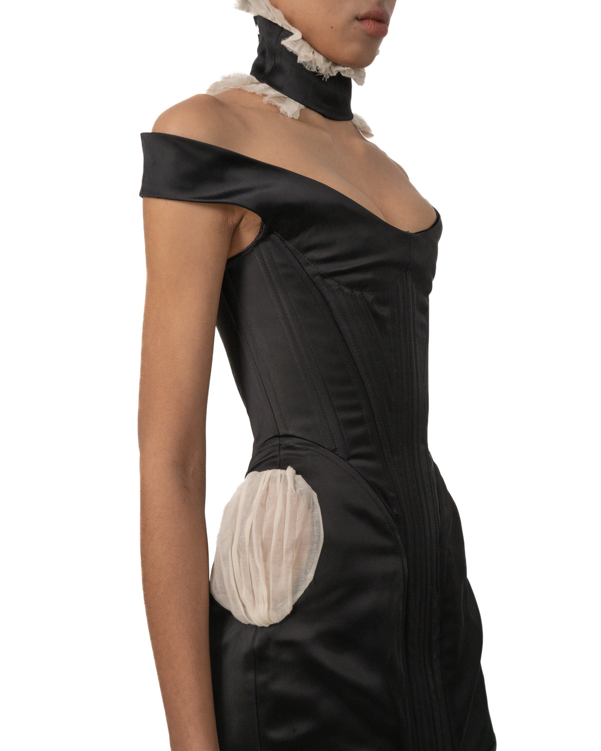 Satin corset dress